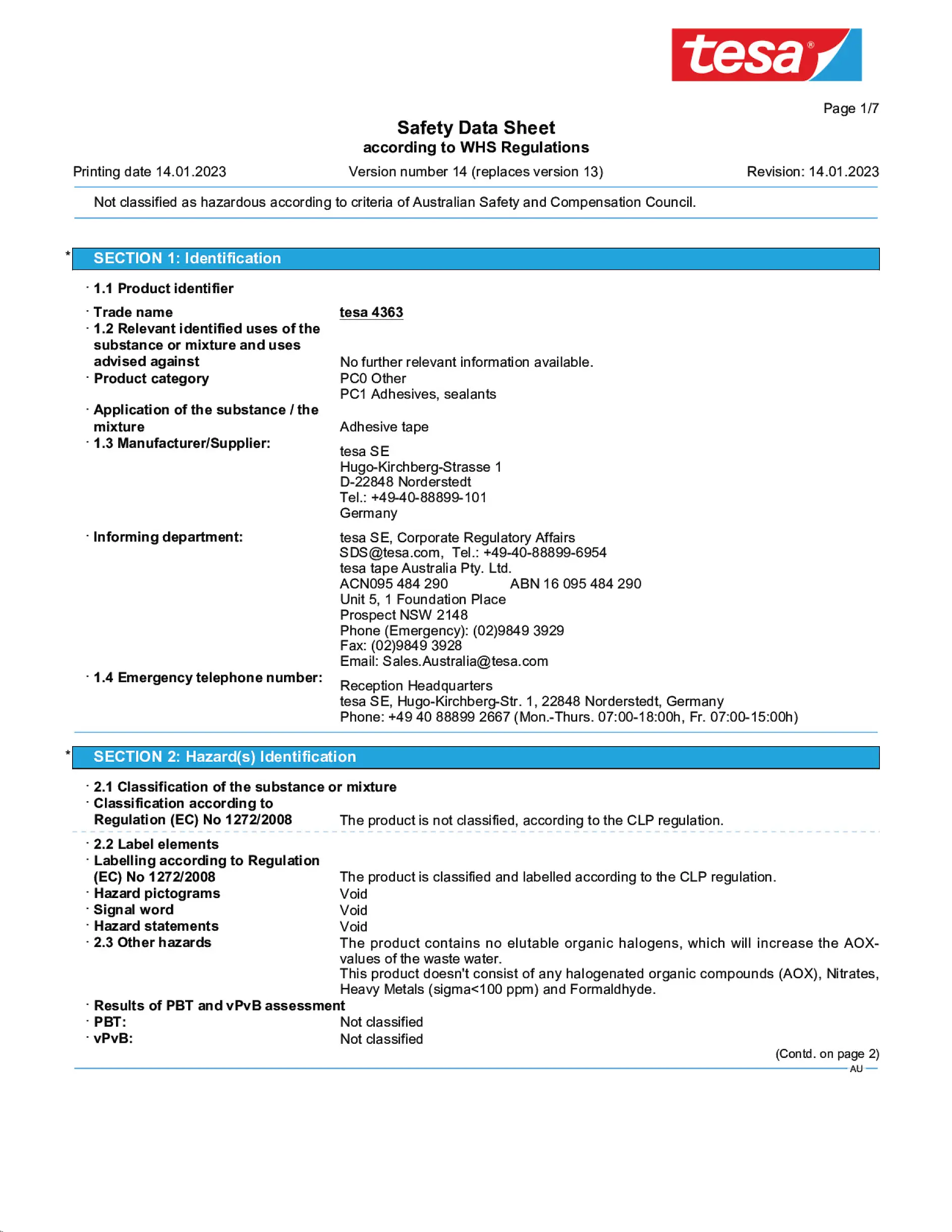 Safety data sheet_tesa® Professional 04363_en-AU_v14
