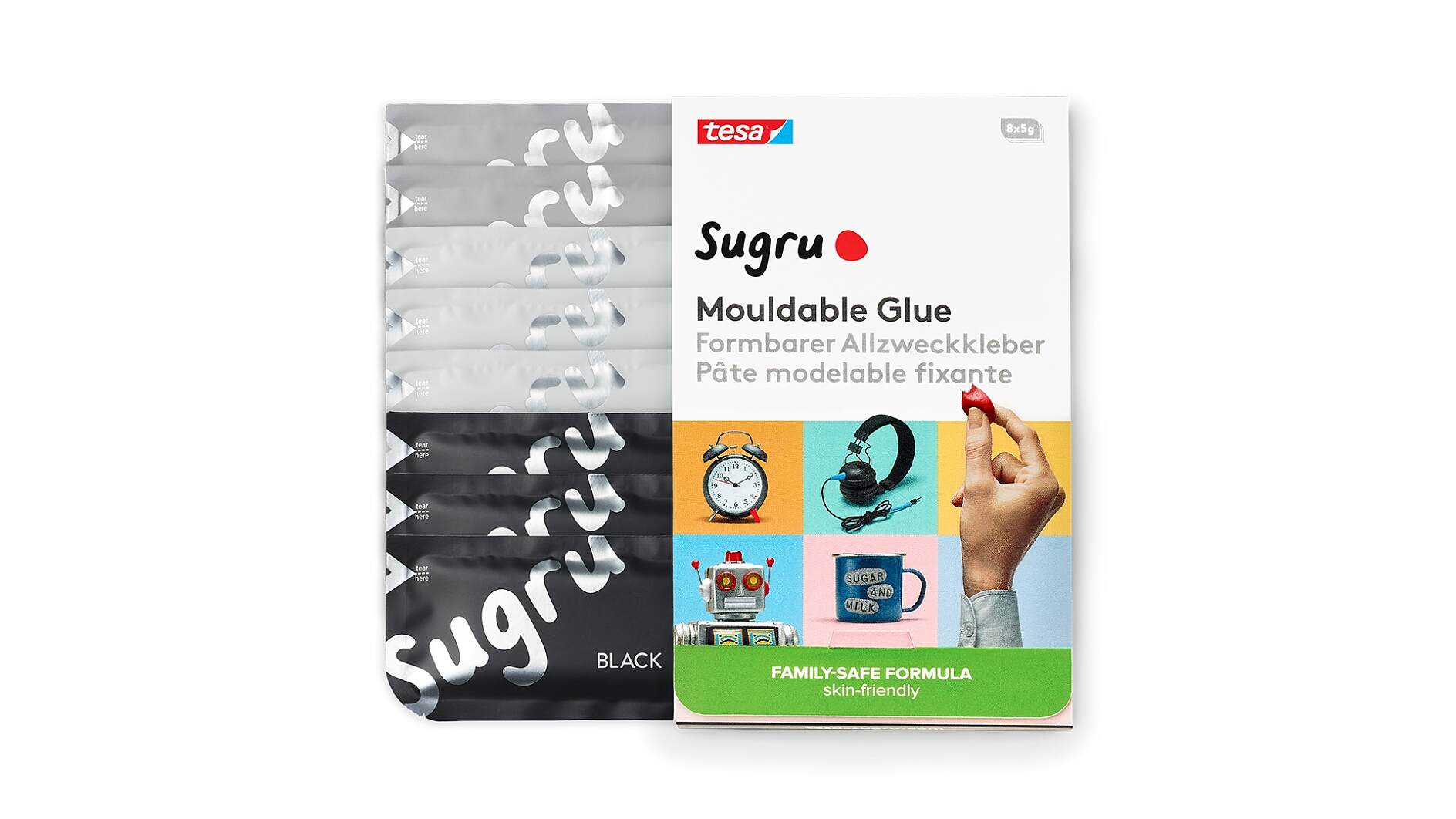 Sugru - Black and White Pack