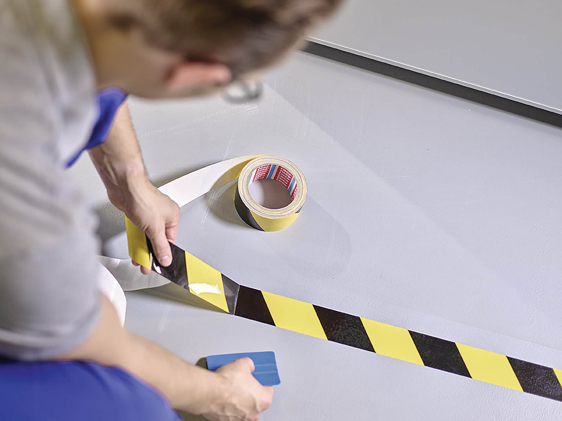 Laboratory - Inline Printed Floor Marking Tape Labor