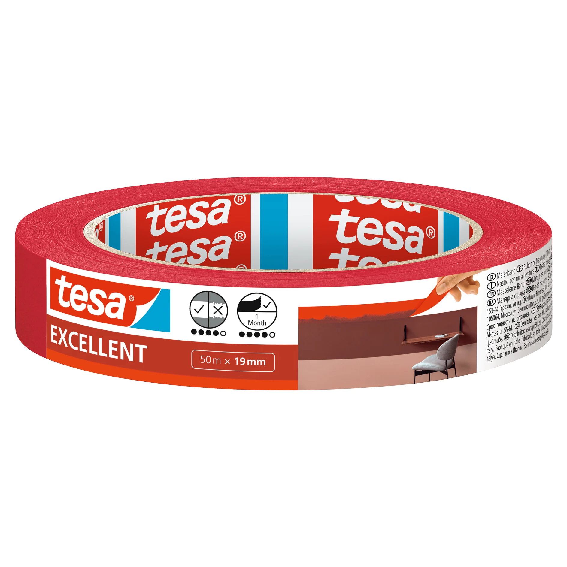 [en-en] tesa Masking&nbsp;Excellent, 50m x 19mm