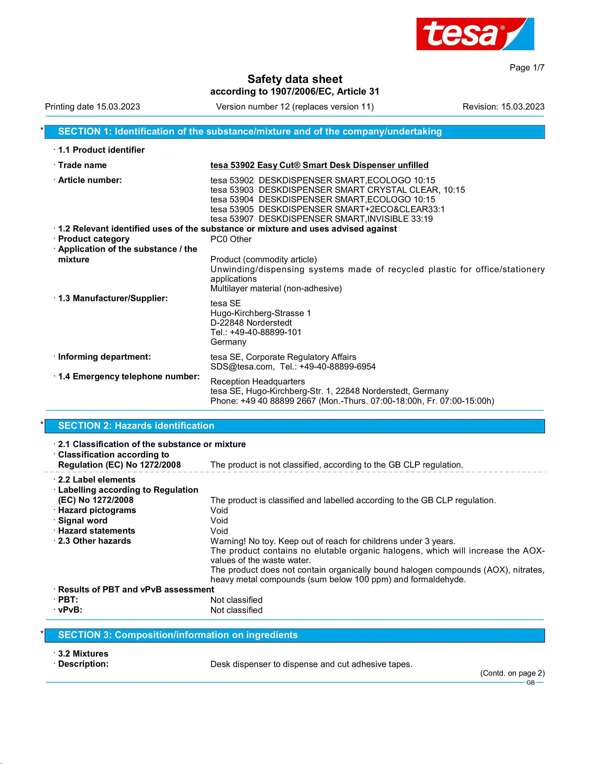 Safety data sheet_tesa® Easy Cut 53902_en-GB_v12