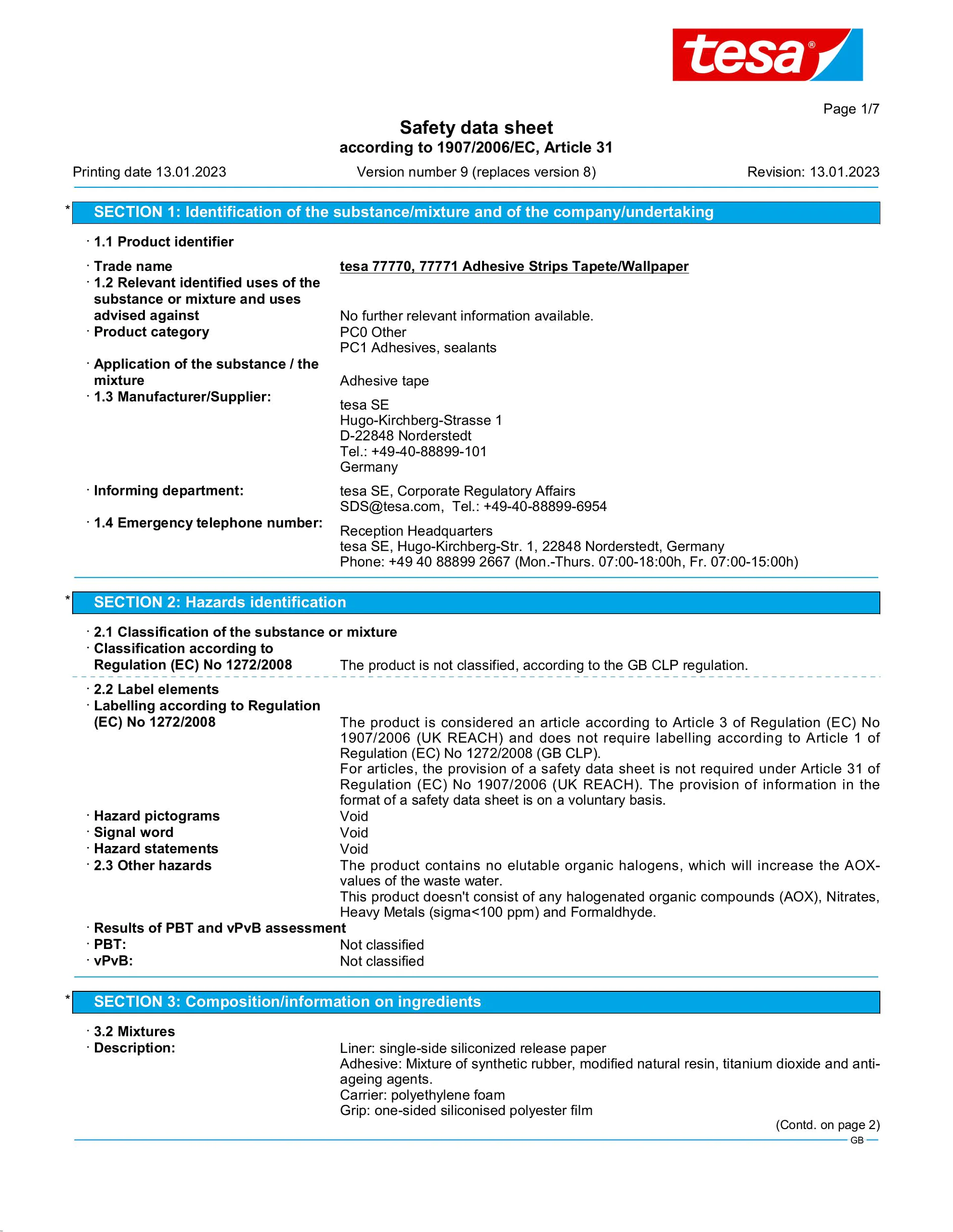 Safety data sheet_tesa® 77771_en-GB_v9