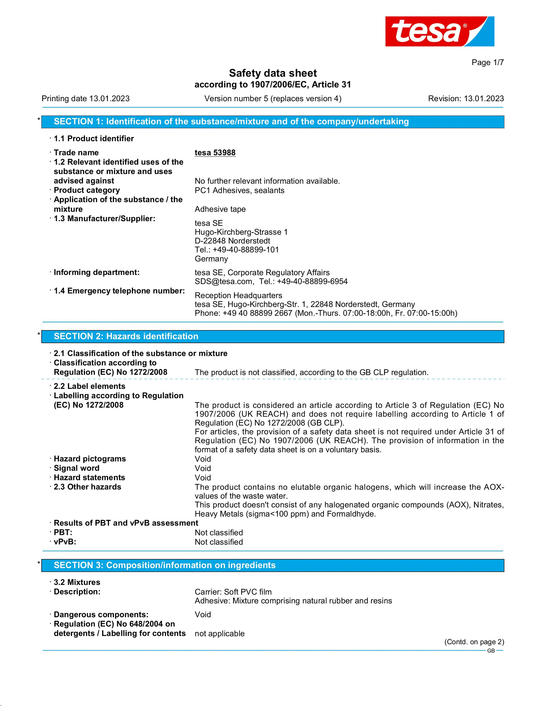 Safety data sheet_tesa® Professional 53988_en-GB_v5