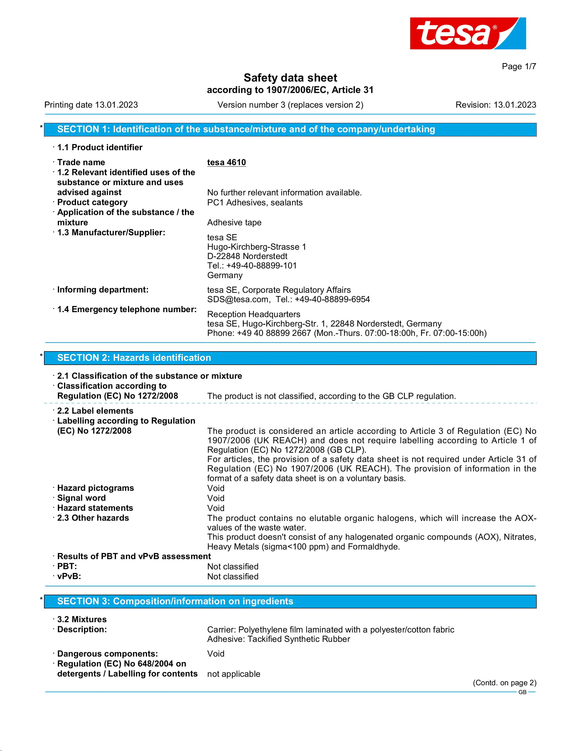 Safety data sheet_tesa® 04610_en-GB_v3