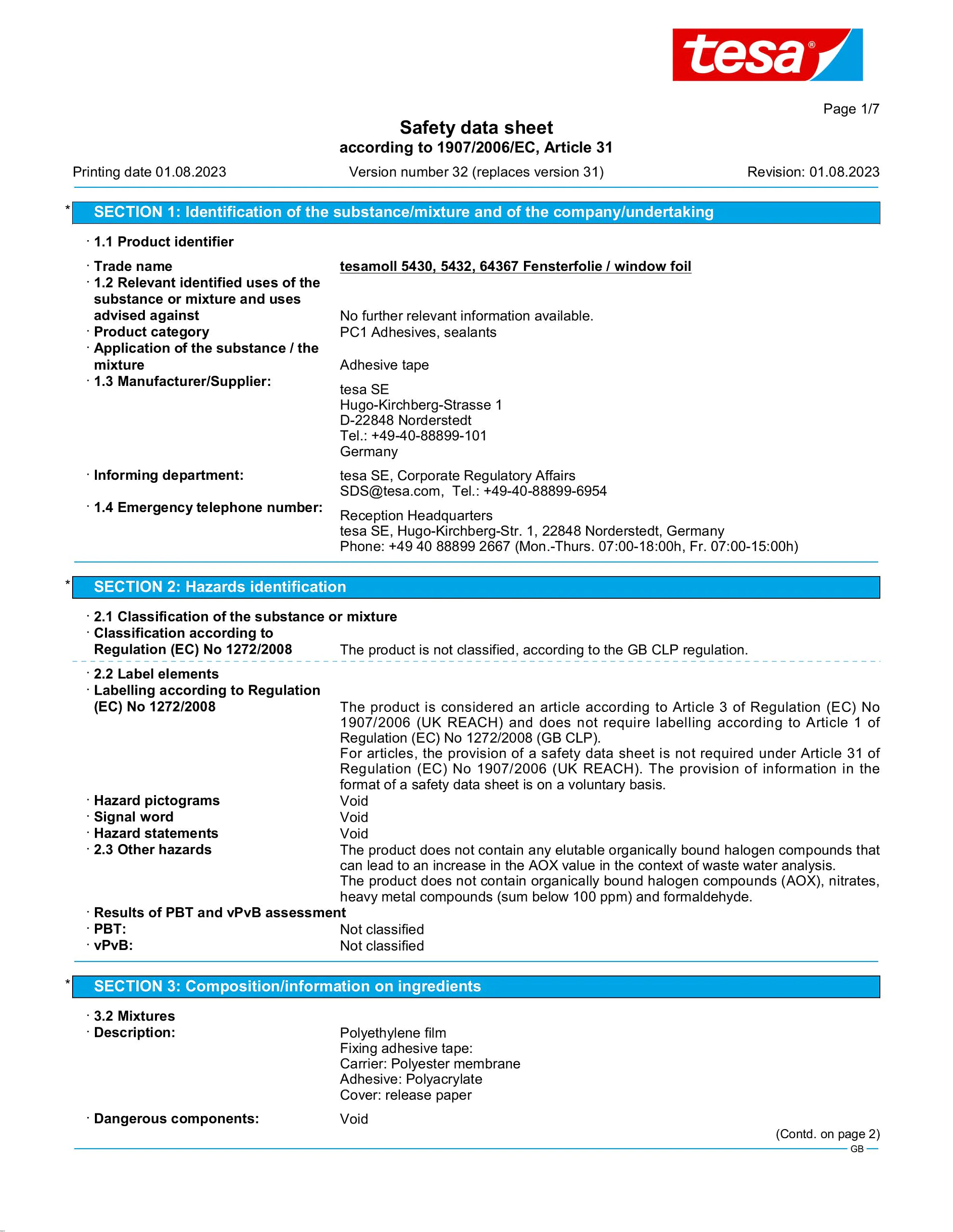 Safety data sheet_tesamoll® 5430_en-GB_v32