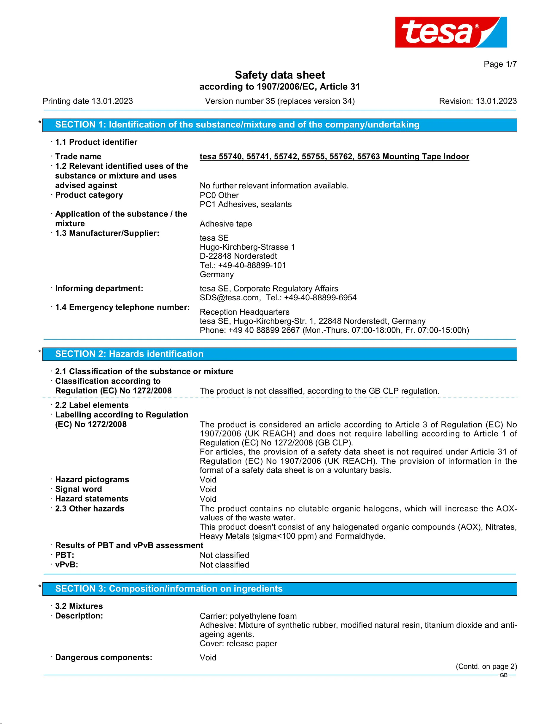 Safety data sheet_tesa® Powerbond 55740_en-GB_v35