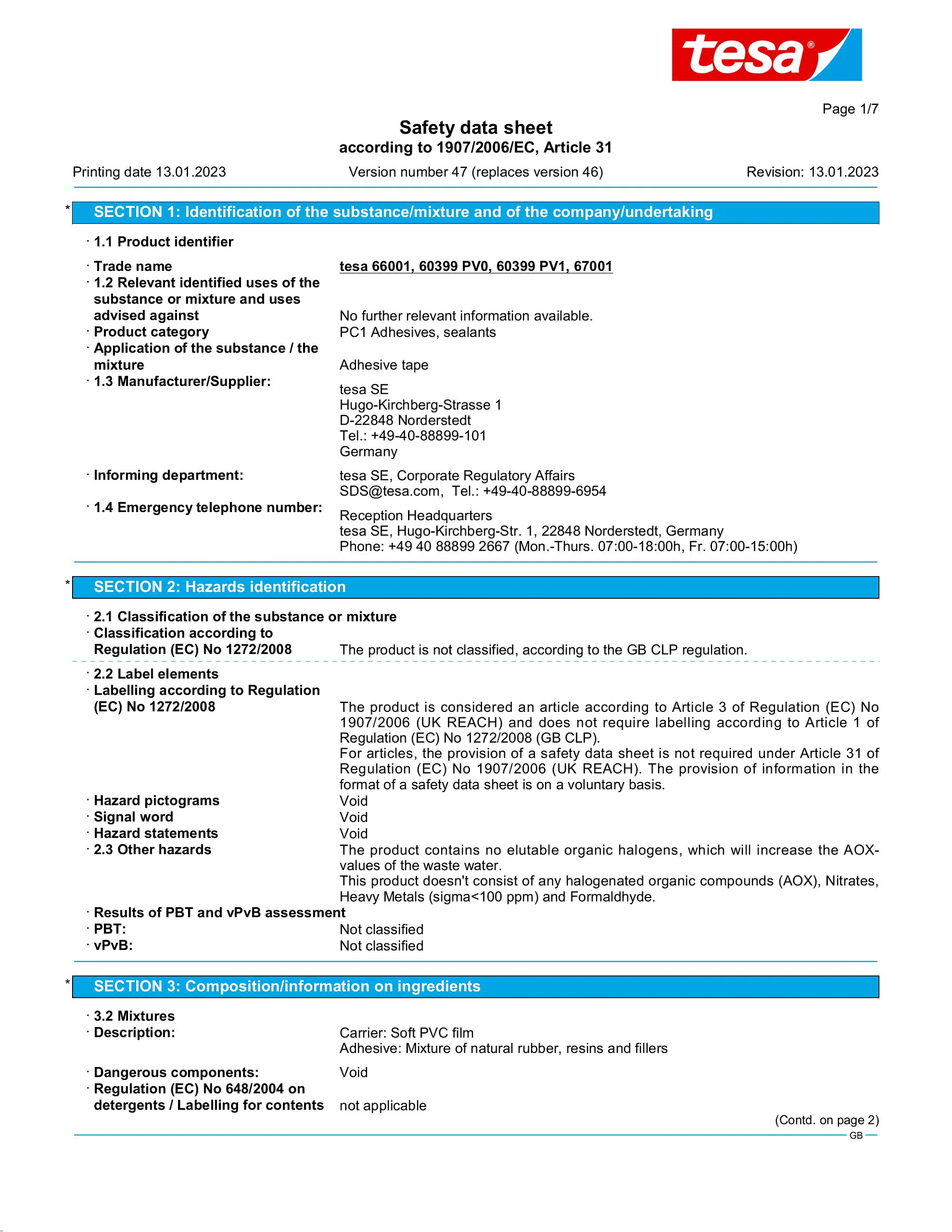 Safety data sheet_tesa® Professional 60399_en-GB_v47