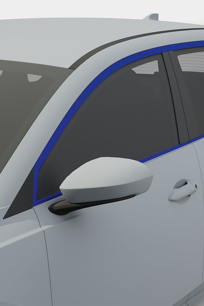 Double sided tape store for car exterior