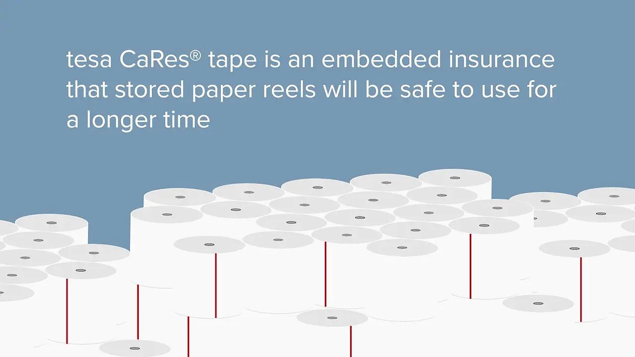 tesa CaRes® - calcium carbonate (CaCo3) resistant splicing tapes