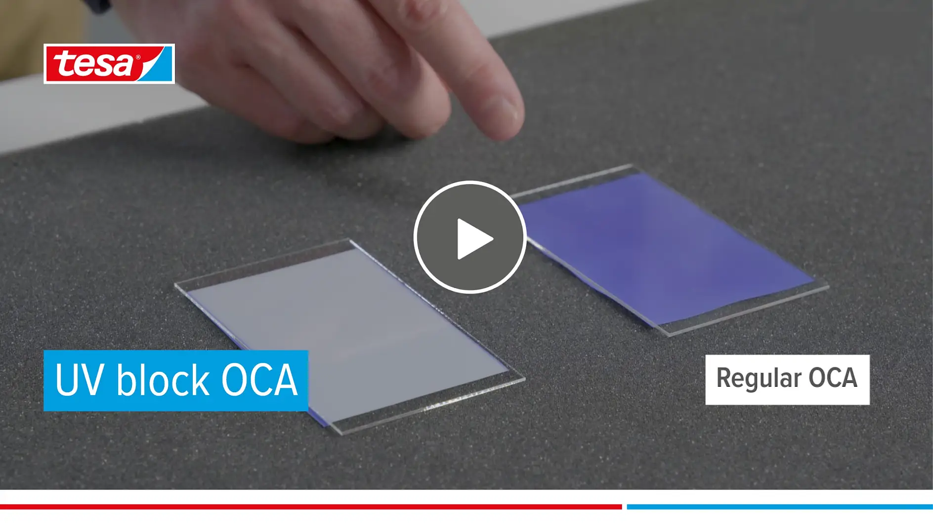 UV block OCA to prevent discoloration and yellowing | tesa