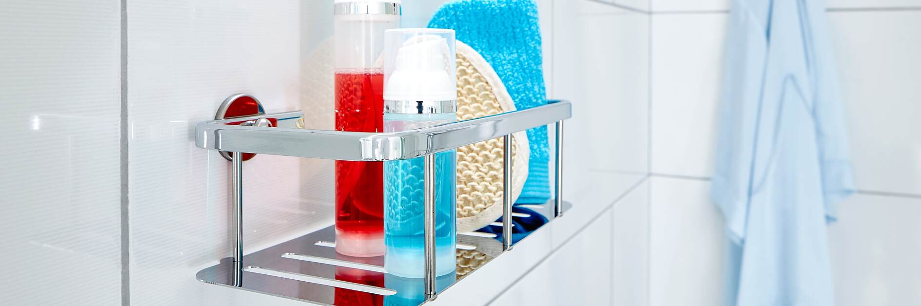 Acrylic Corner Shower Caddy Shelf Bathroom Storage Holder Rack
