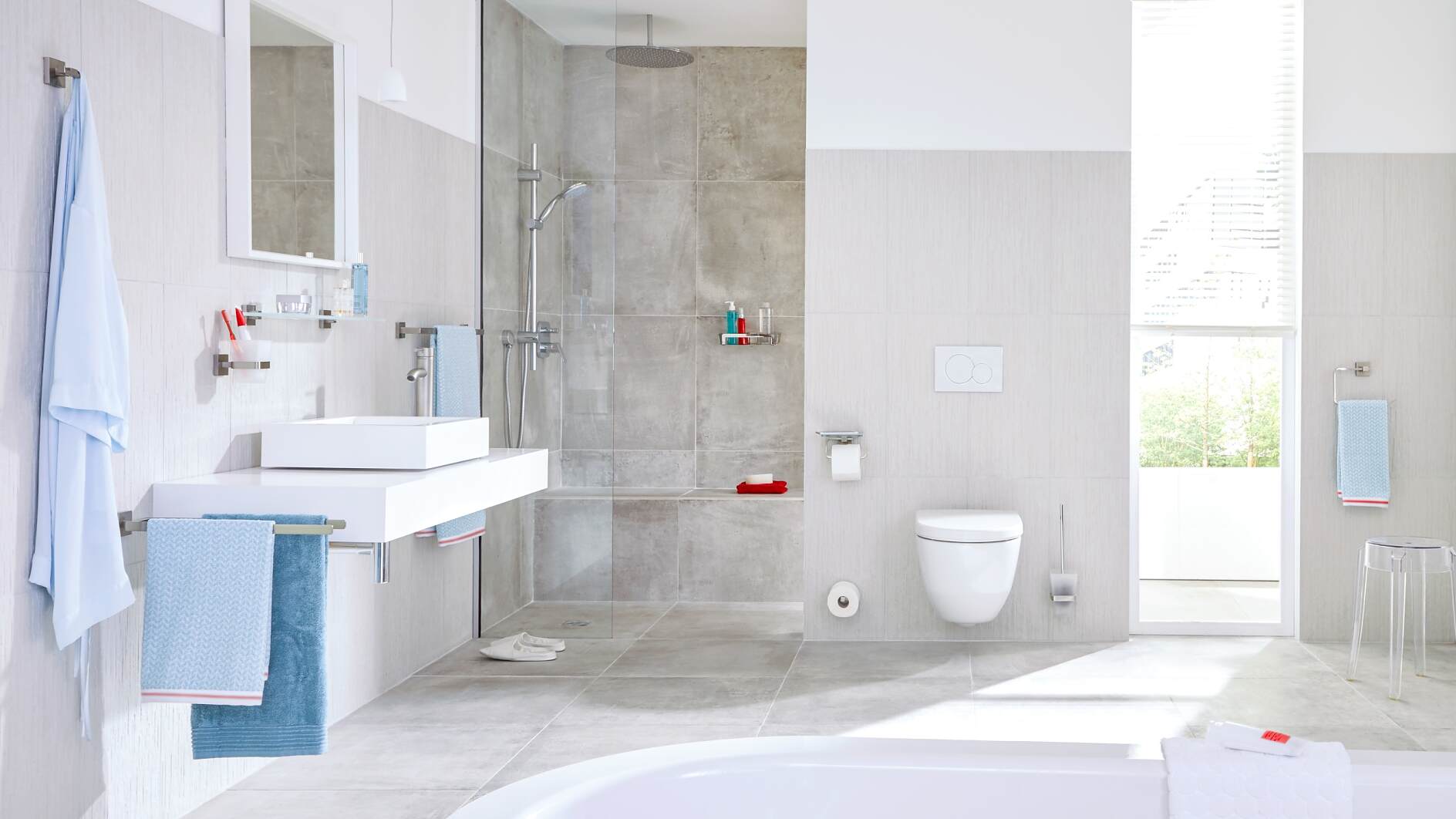 Adhesive Solutions for Bathroom Accessories - tesa