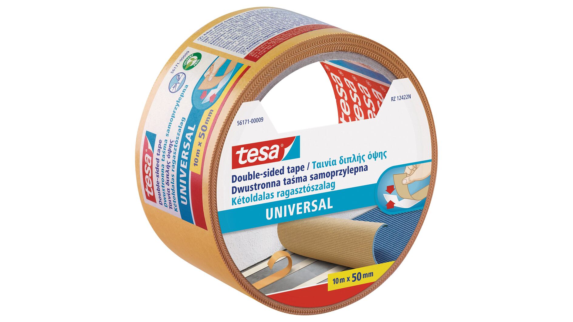 tesa Tack® Transparent - double-sided self-adhesive pads for