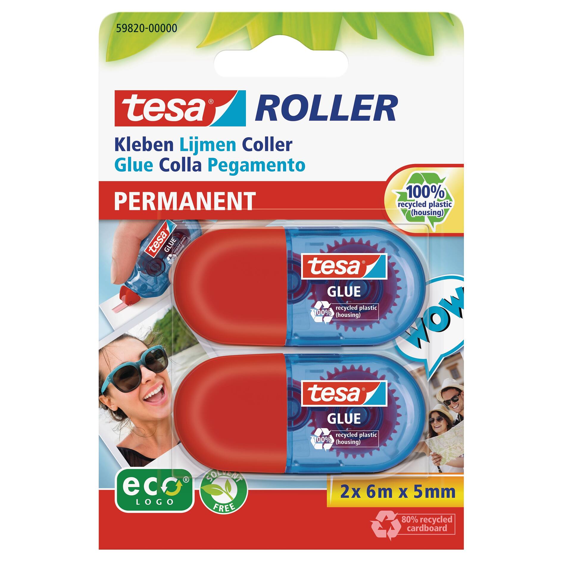 Stock Bureau - TESA Recharge EcoLogo cassette Refill pour roller