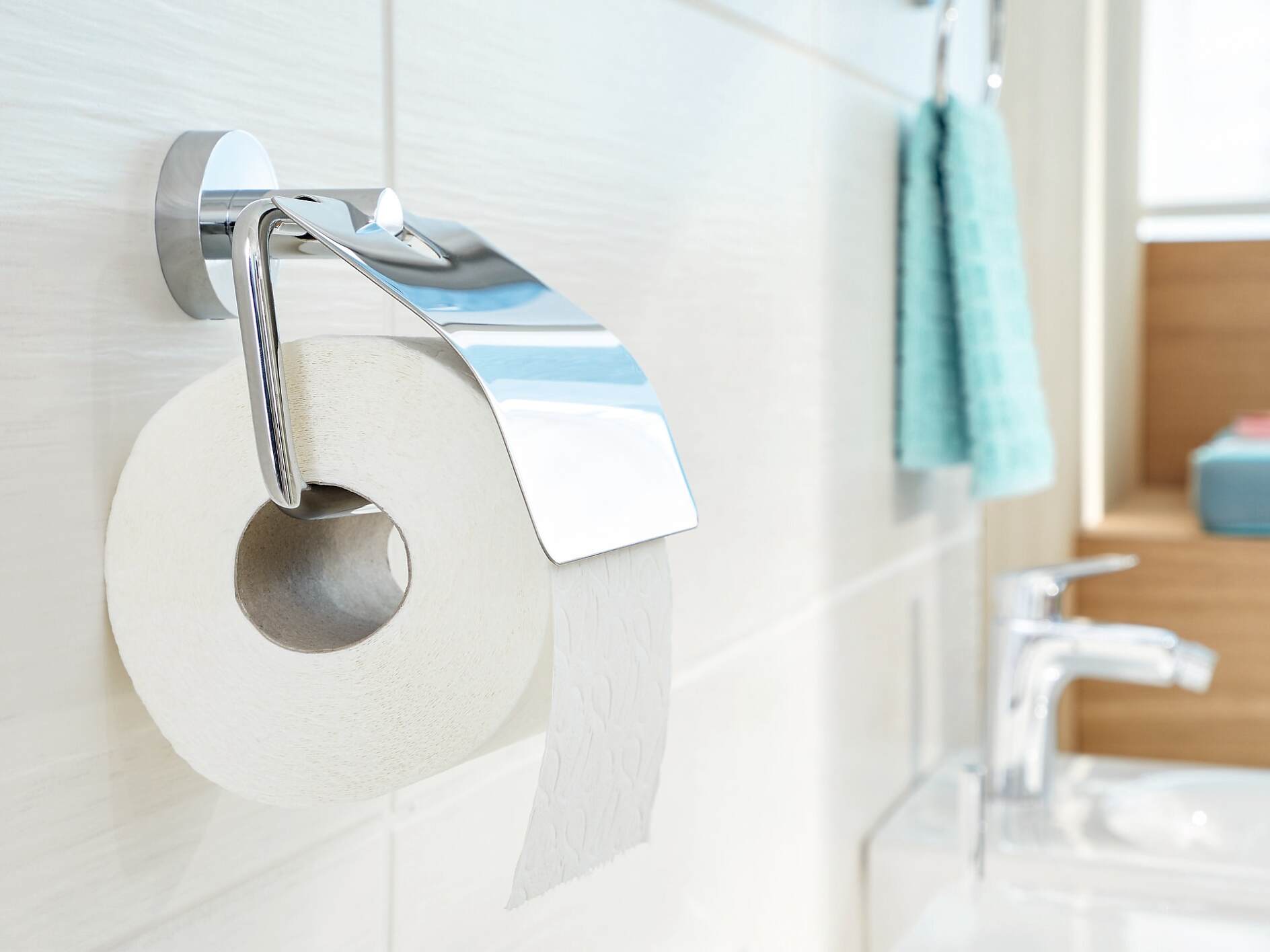 KALKGRUND Toilet roll holder, chrome plated - IKEA