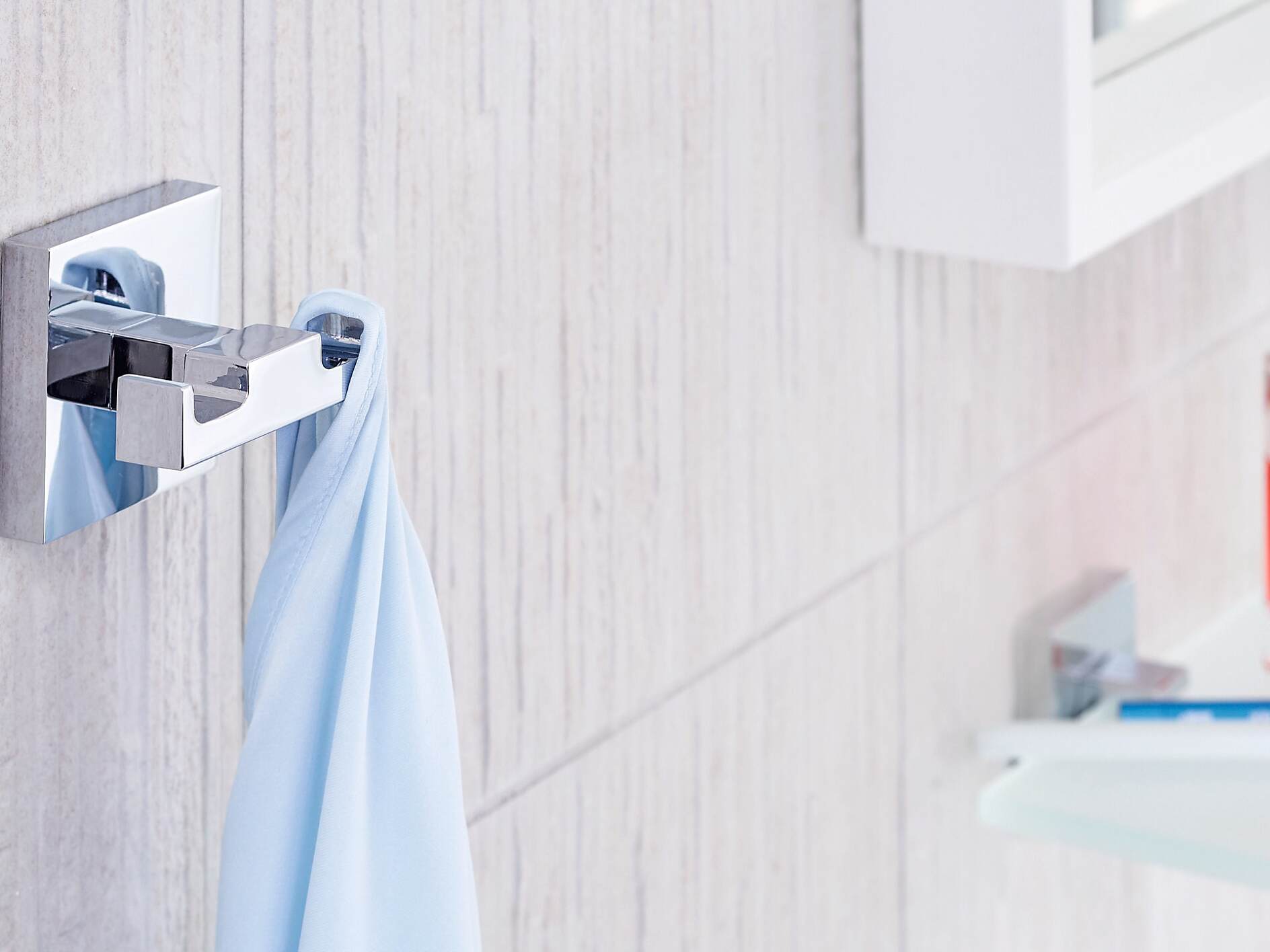 Towel Chrome Bathroom Hook, Modern Double Towel Hook Design Ideal For Use  As Bathrobe And Towel Hook, Shower Wall Hook Or Kitchen Hook, Towel Rack  Dou