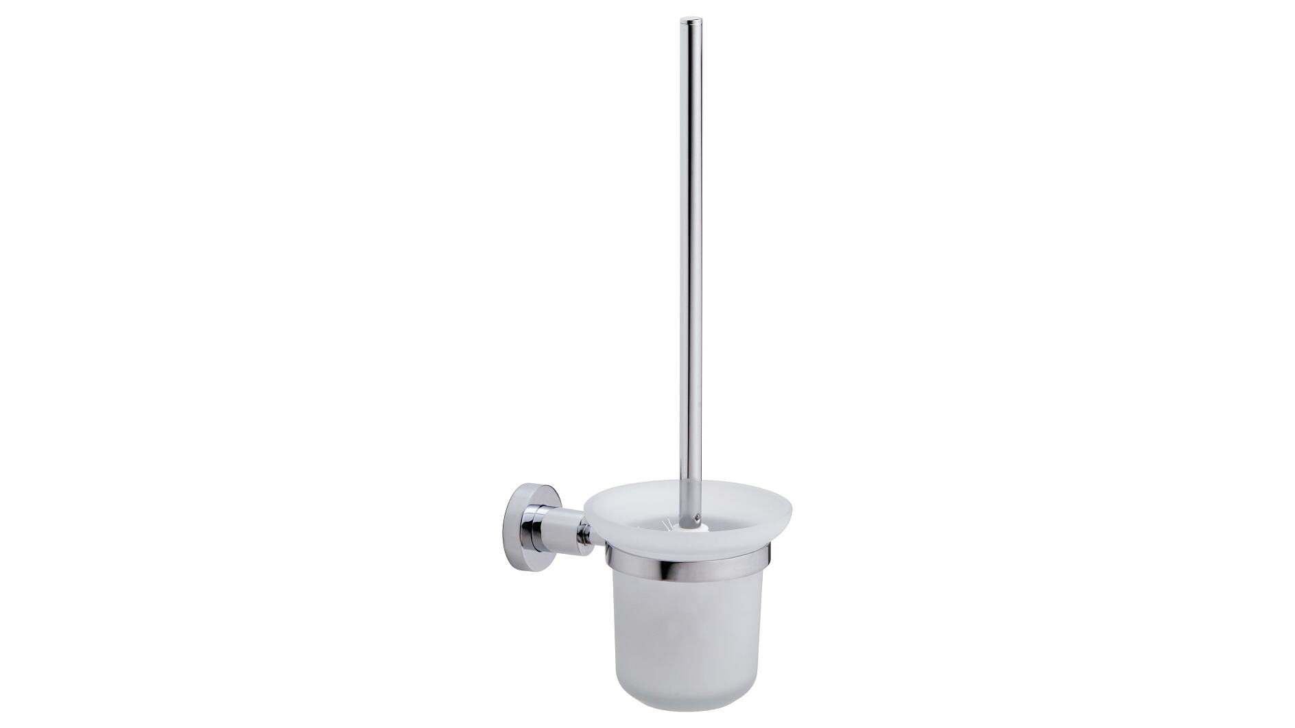 Convenient Toilet Brush Set Wall Mount or Floor Stand Waterproof Design