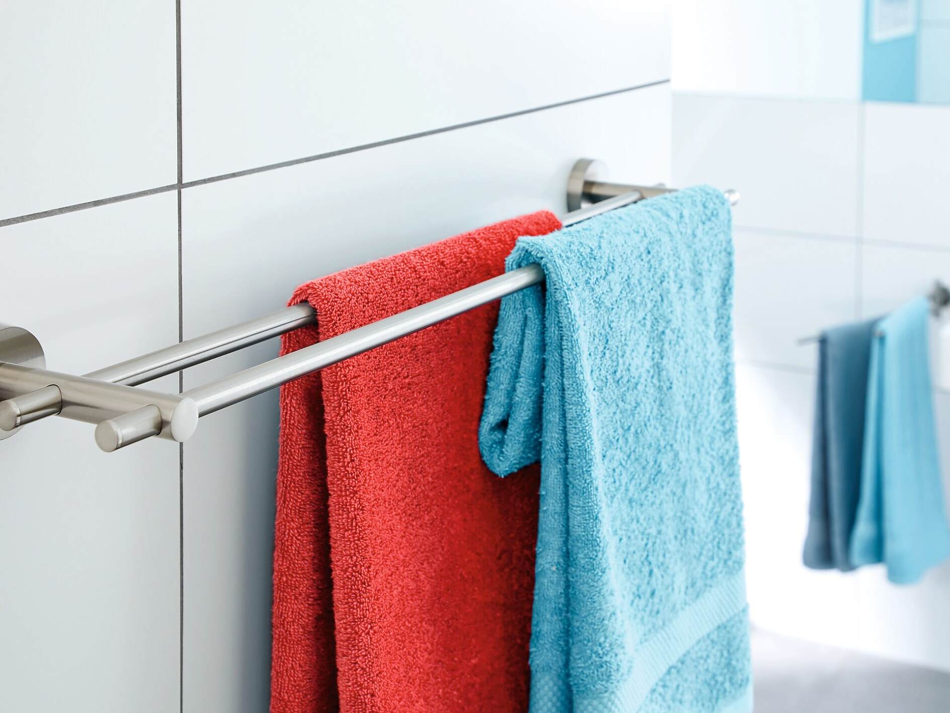 Hand Towel Holder Sticky Hanger Self Adhesive Bathroom Towel Bar Towel Rack  Sticky Towel Hanger Bathroom