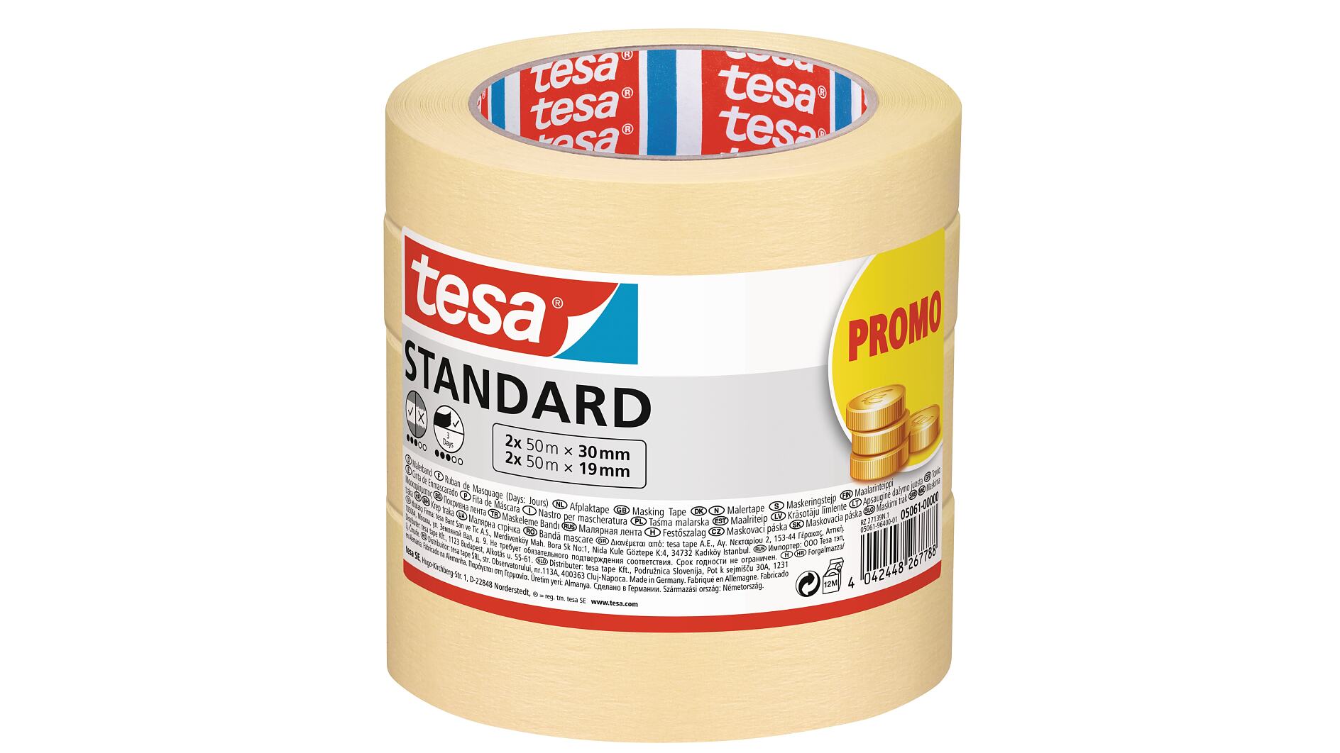 Tesa Self Adhesive Masking Tape 38mm x 50m 1 roll