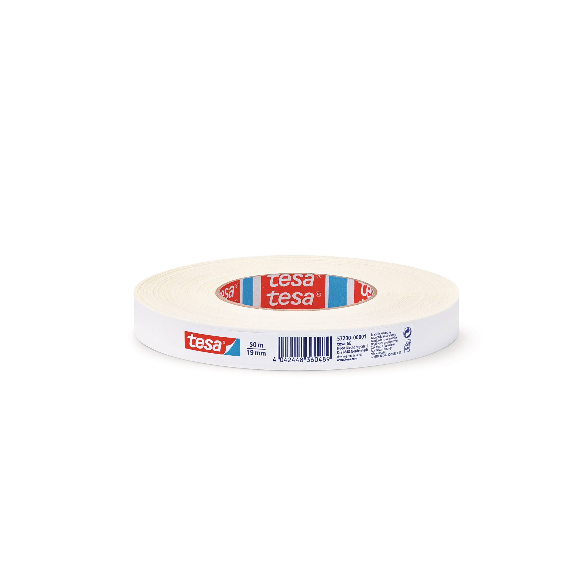 tesa Extra Power Perfect Fabric Tape Fabric-Reinforced Ductape for Crafts,  Attaching, Reinforcing and Labelling Grey 50 mx 19 mm