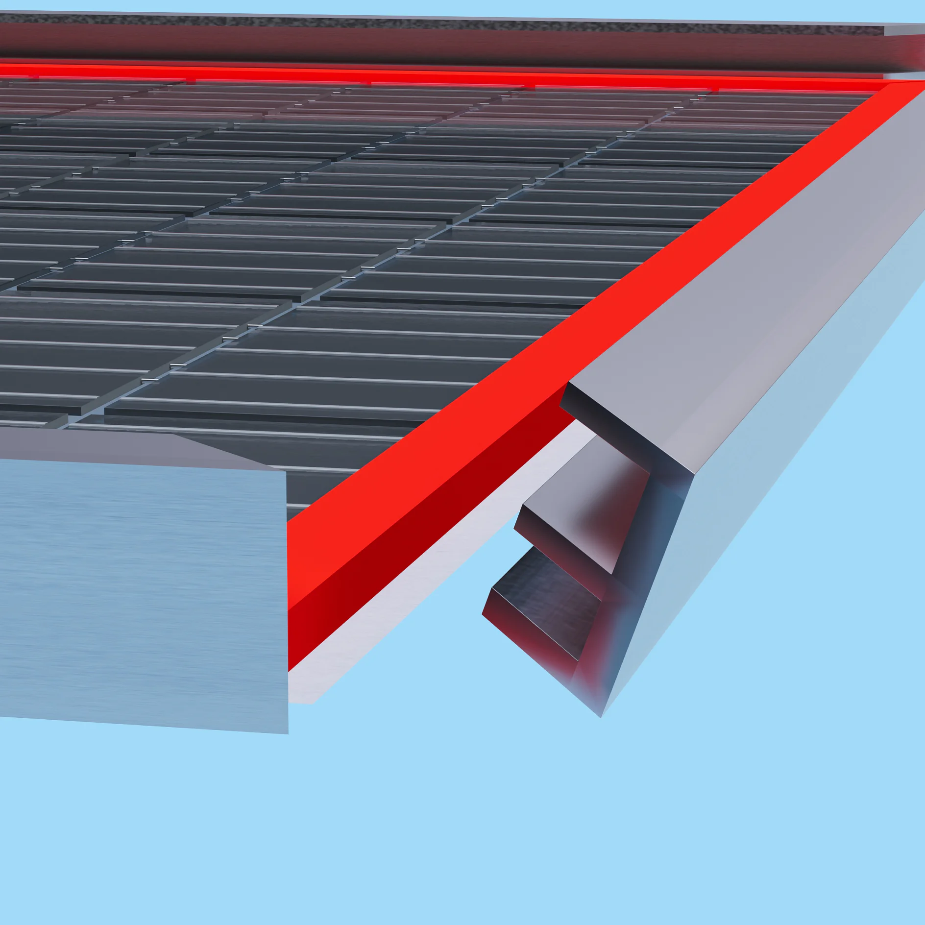 Solar frame bonding - 1st generation solar module