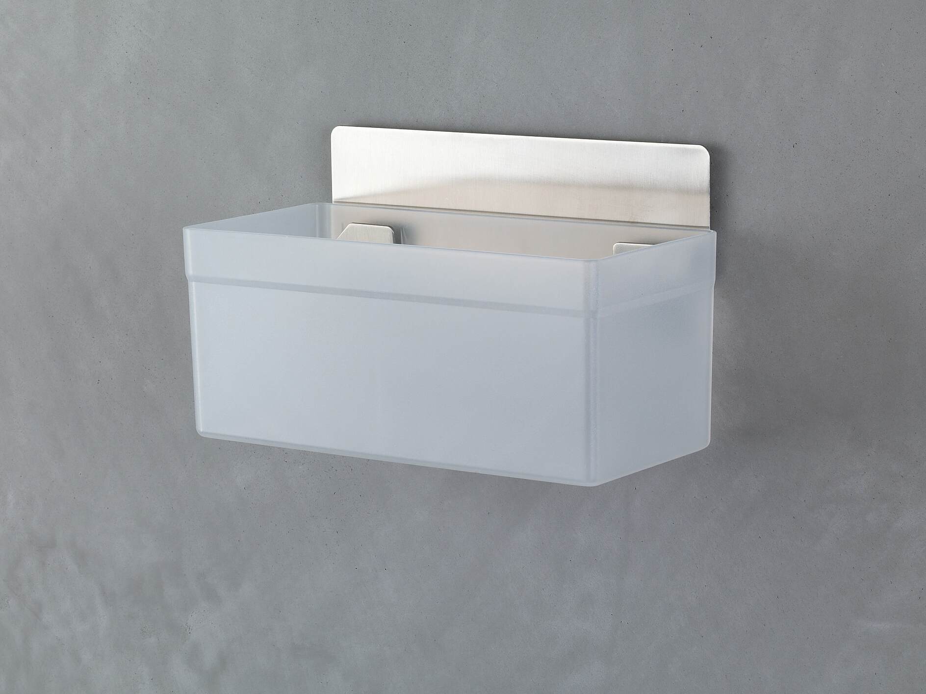 NiHome Acrylic Wall Mount Organizer 2-Pack, Slim Multi-Use Over Cabinet  Storage Bins No-Drill Installation, Versatile Use for Kitchen, Bathroom