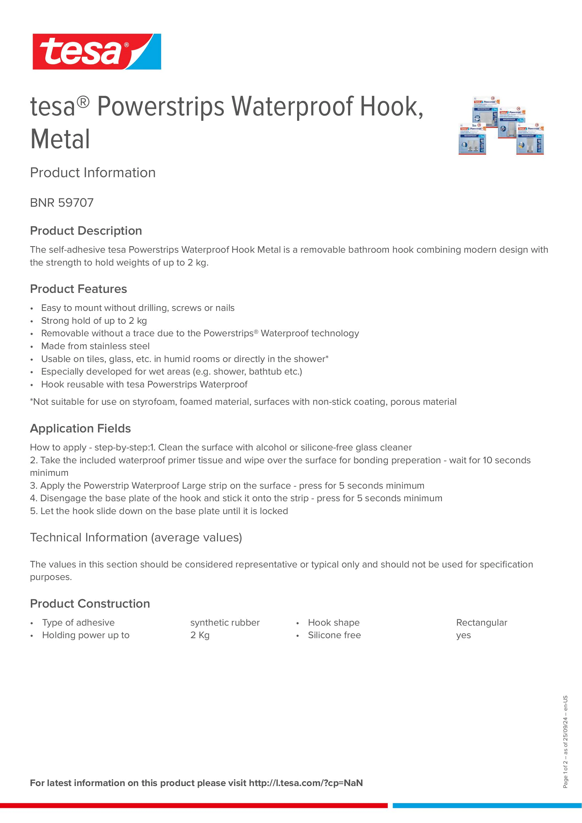 Product information_tesa® Powerstrips 59707_en