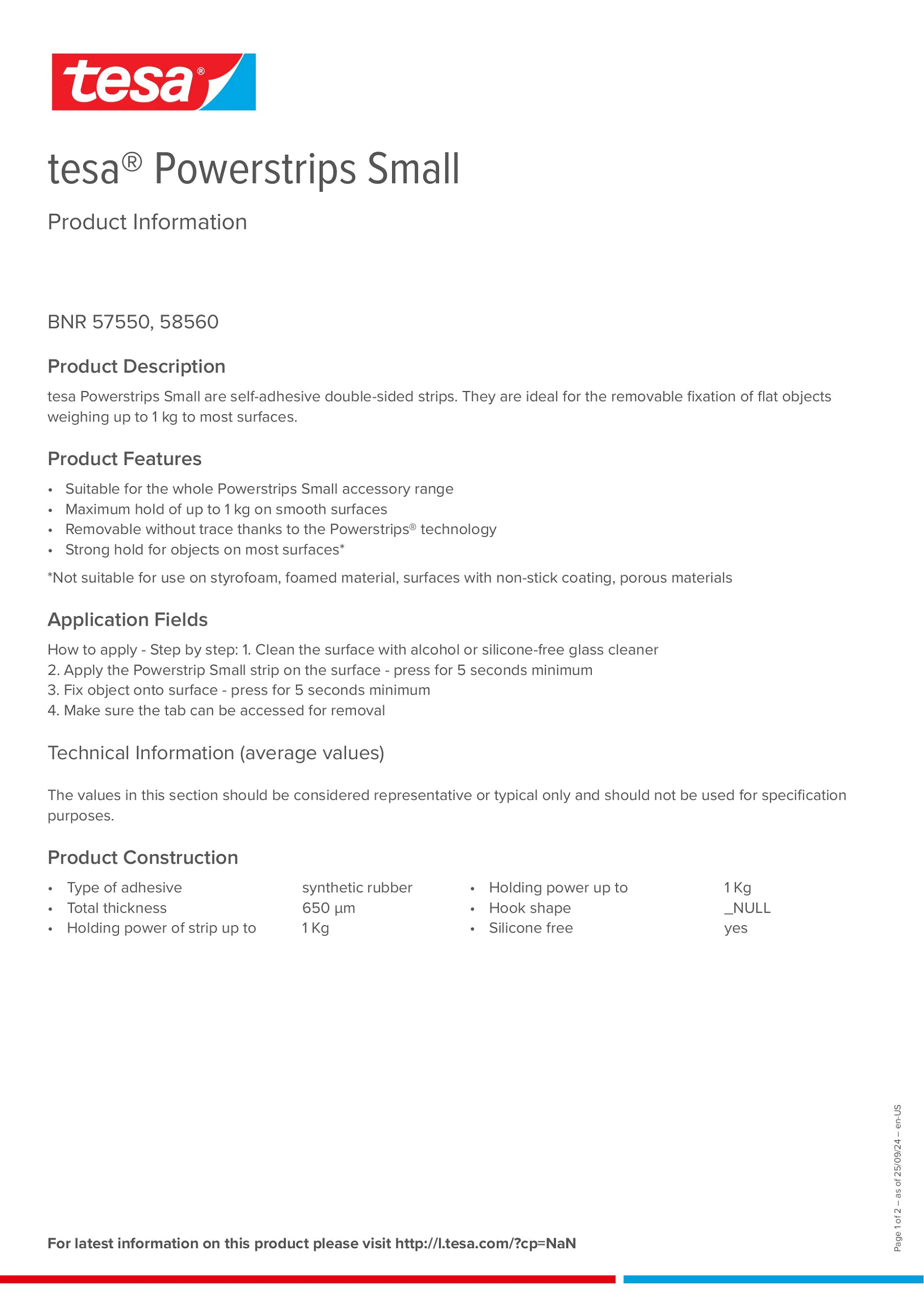 Product information_tesa® Powerstrips 58560_en