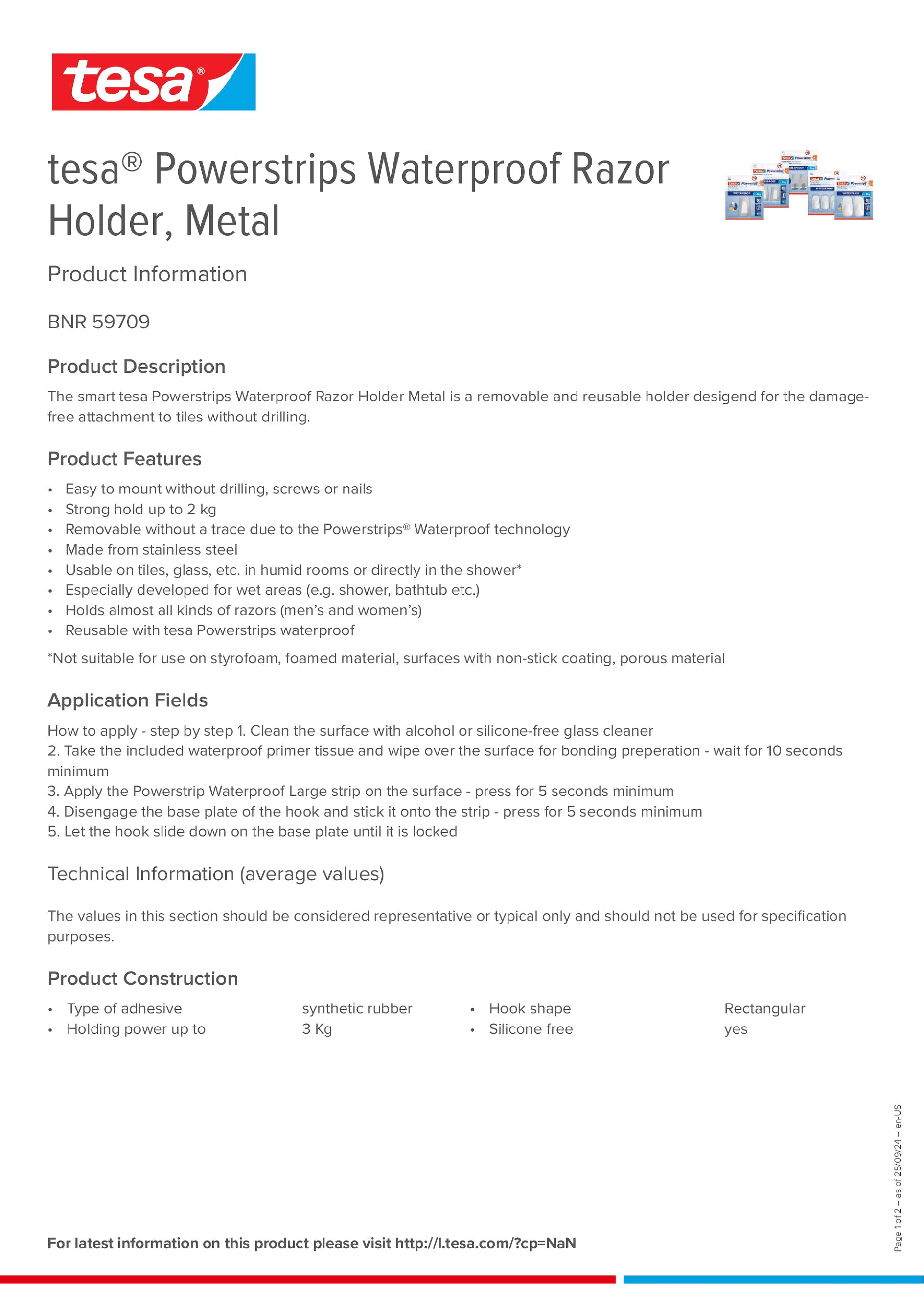 Product information_tesa® Powerstrips 59709_en