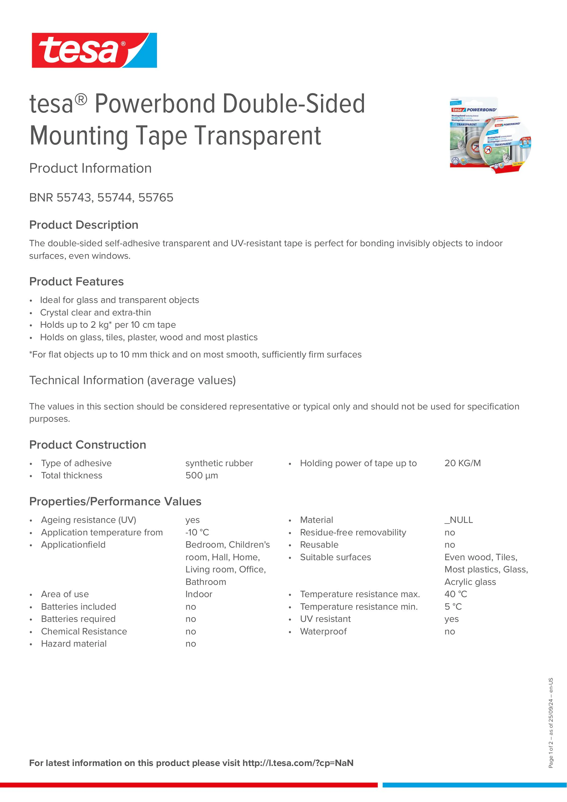 Product information_tesa® Powerbond 55744_en