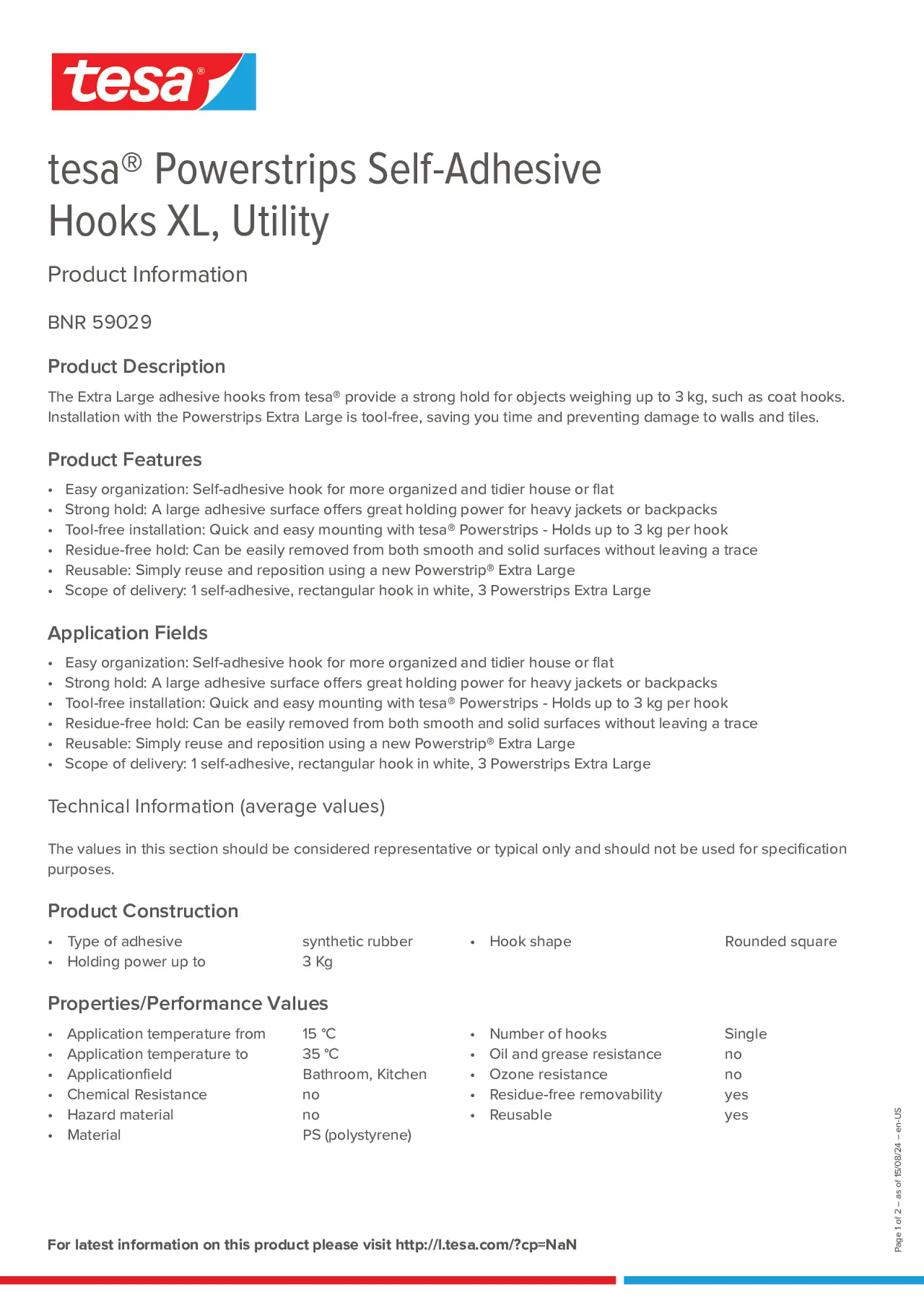 Product information_tesa® Powerstrips 59029_en