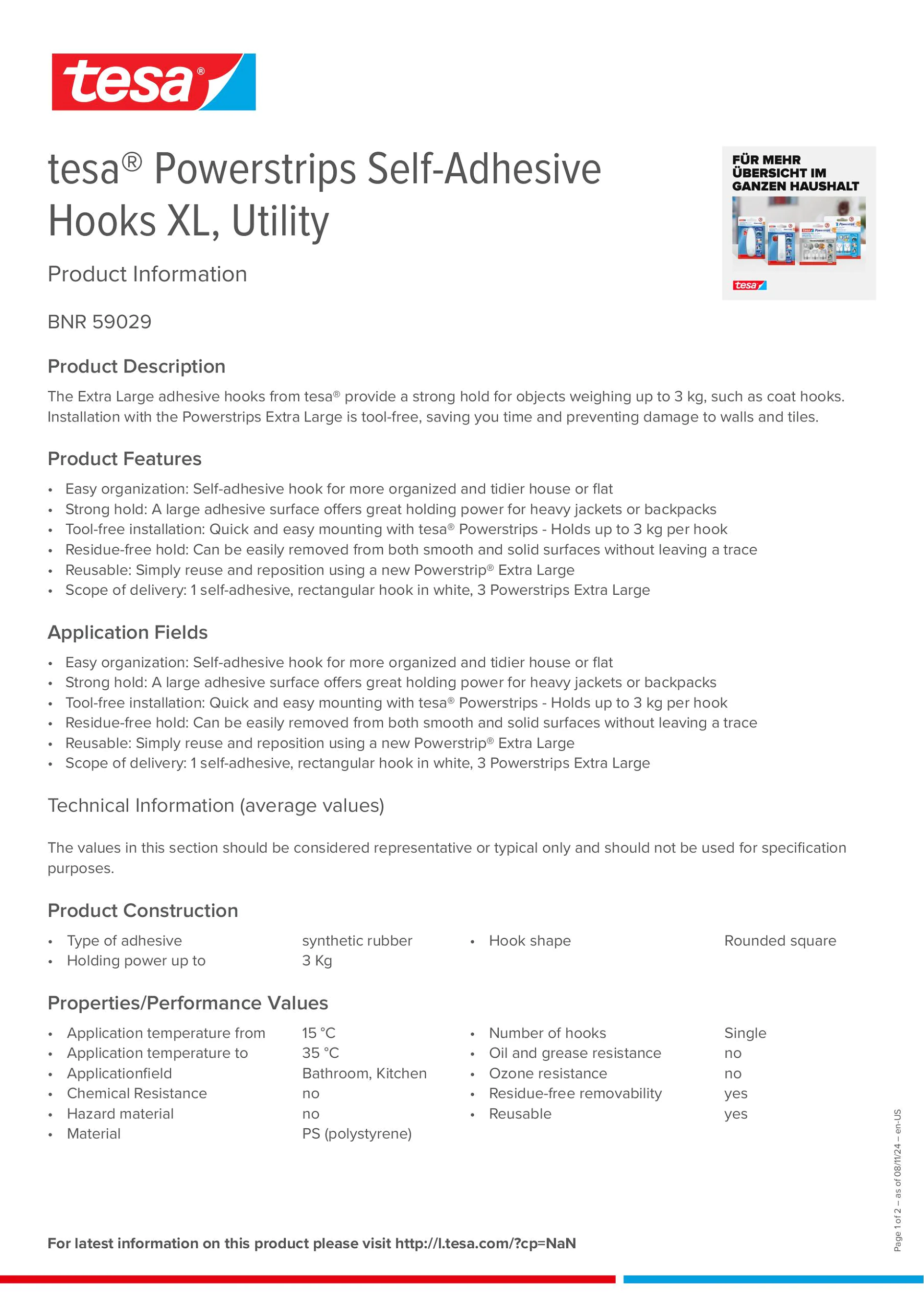 Product information_tesa® Powerstrips 59029_en