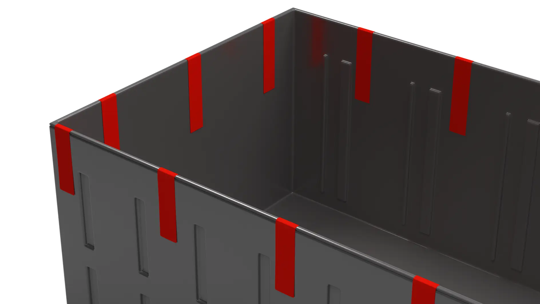 Appliances reinforcing foaming process illustration