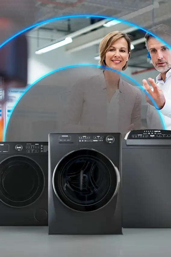 Appliances washing machine and dishwasher banner