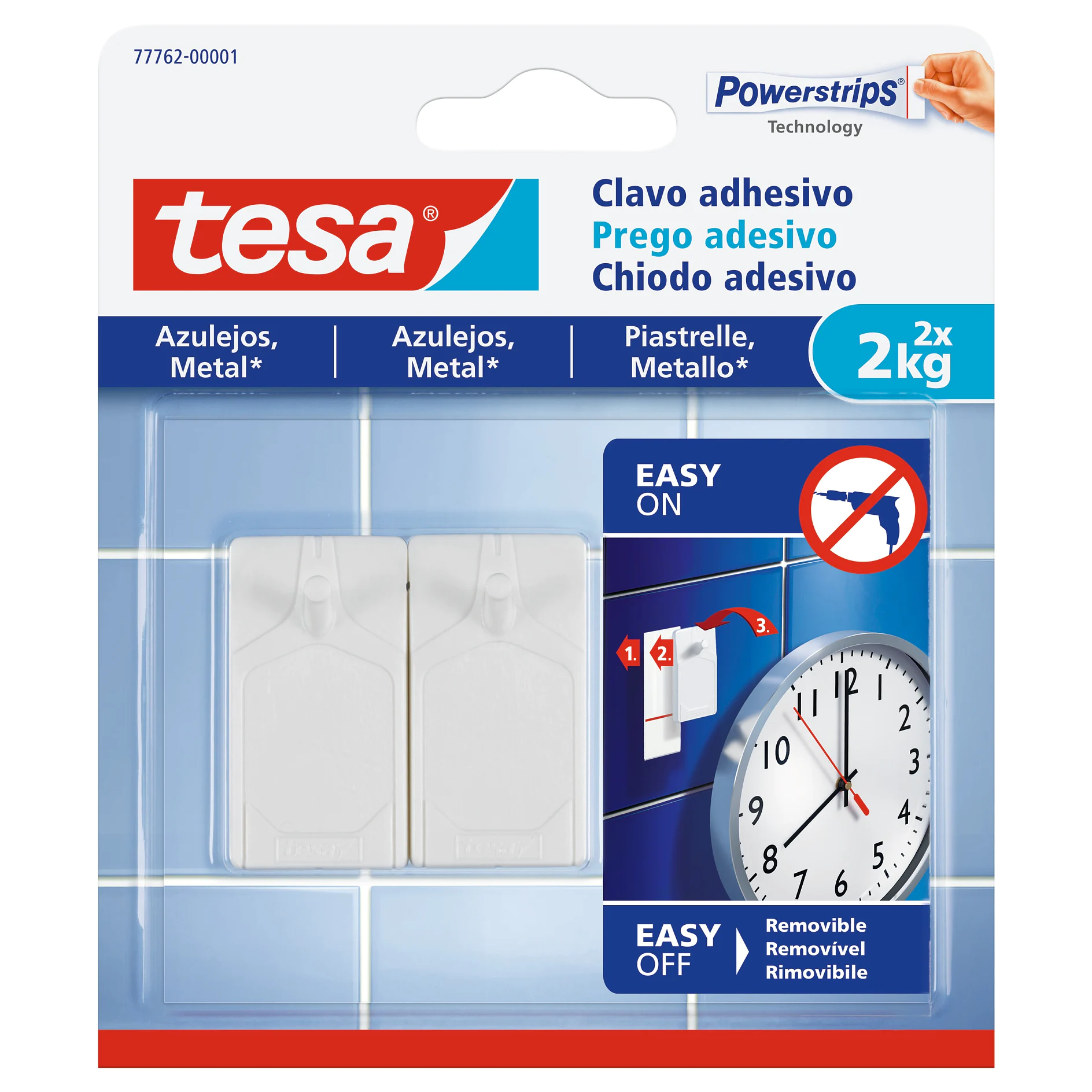 [en-en] tesa Smart Mounting System ADHESIVE NAIL 2KG TILES BLIST