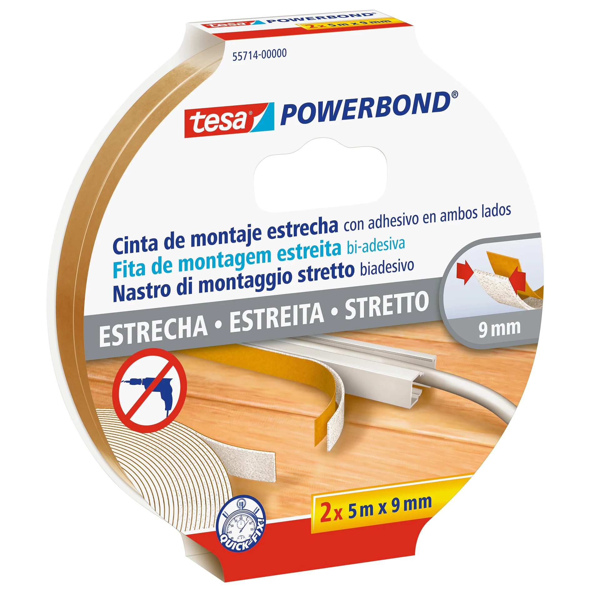 [en-en] Powerbond Slim 2 x 5m x 9mm, LI407