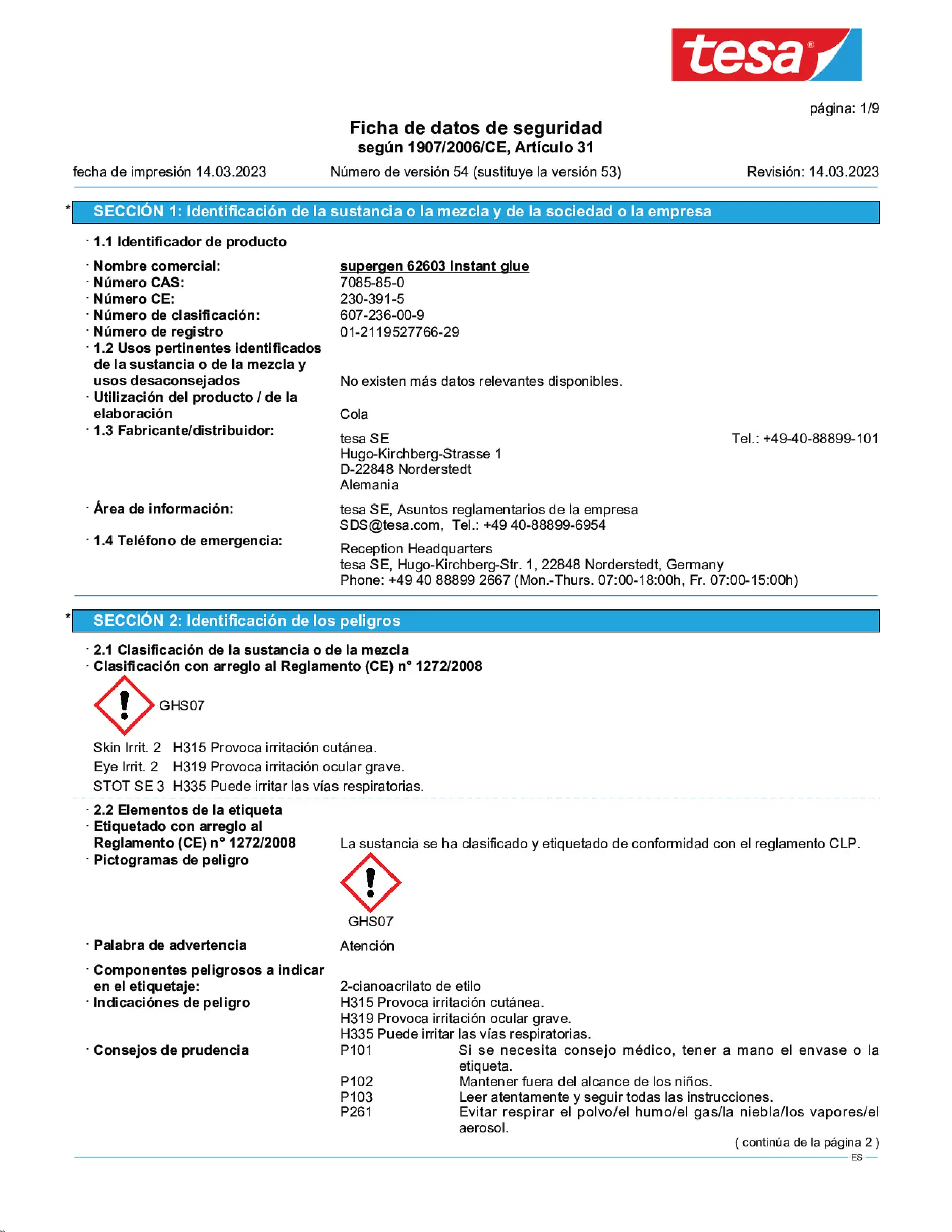 Safety data sheet_Supergen® 62603_es-ES_v54