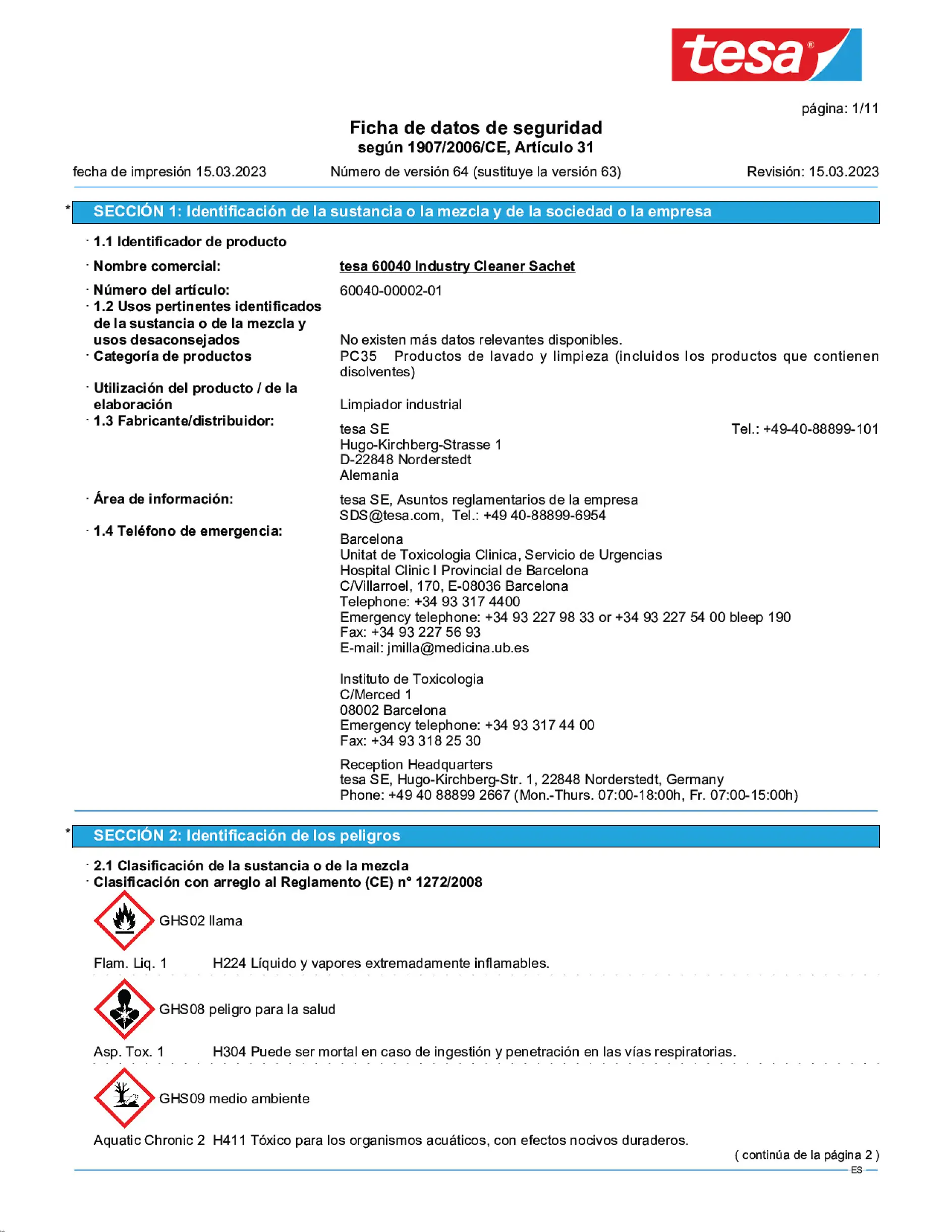 Safety data sheet_tesa® 60040_es-ES_v64