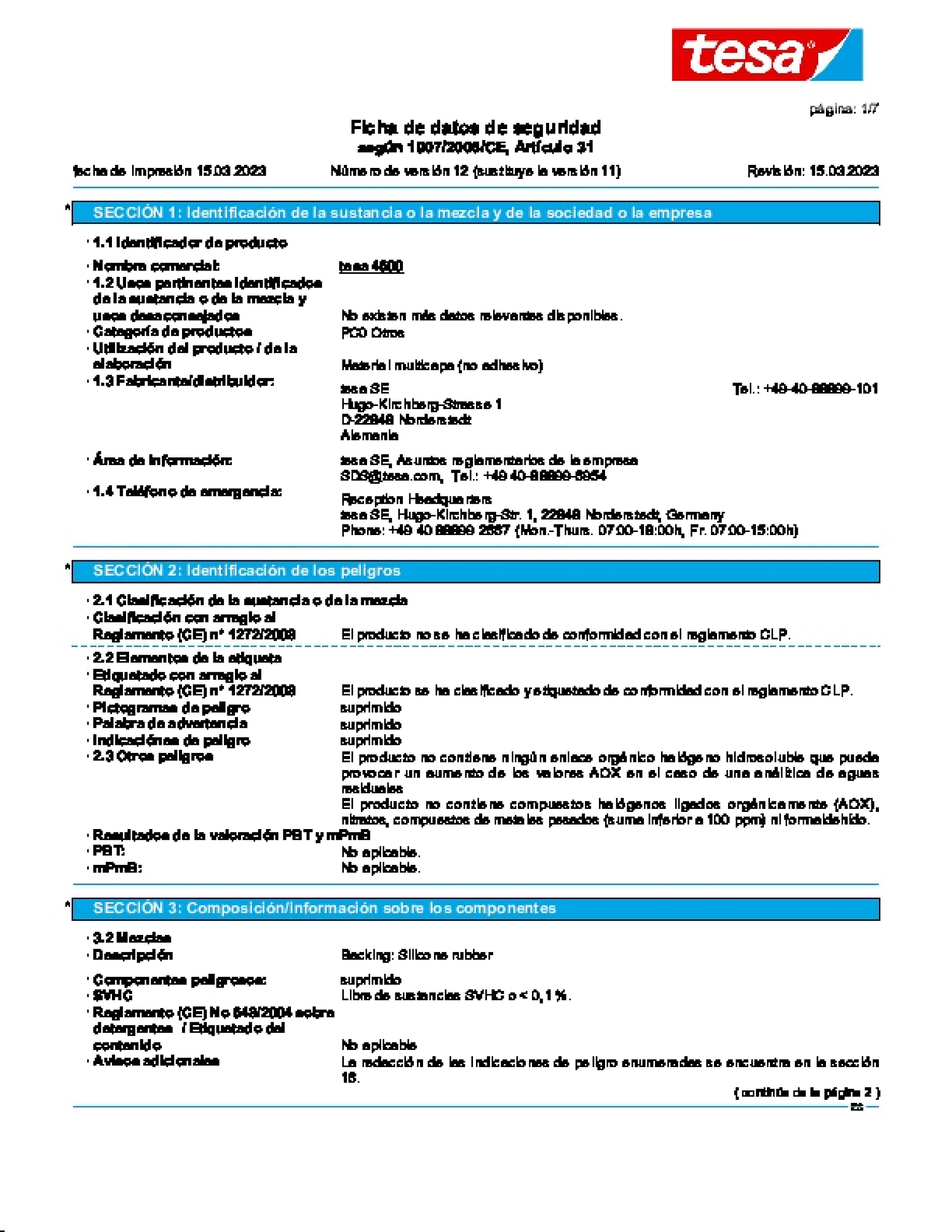 Safety data sheet_tesa® 04600_es-ES_v12