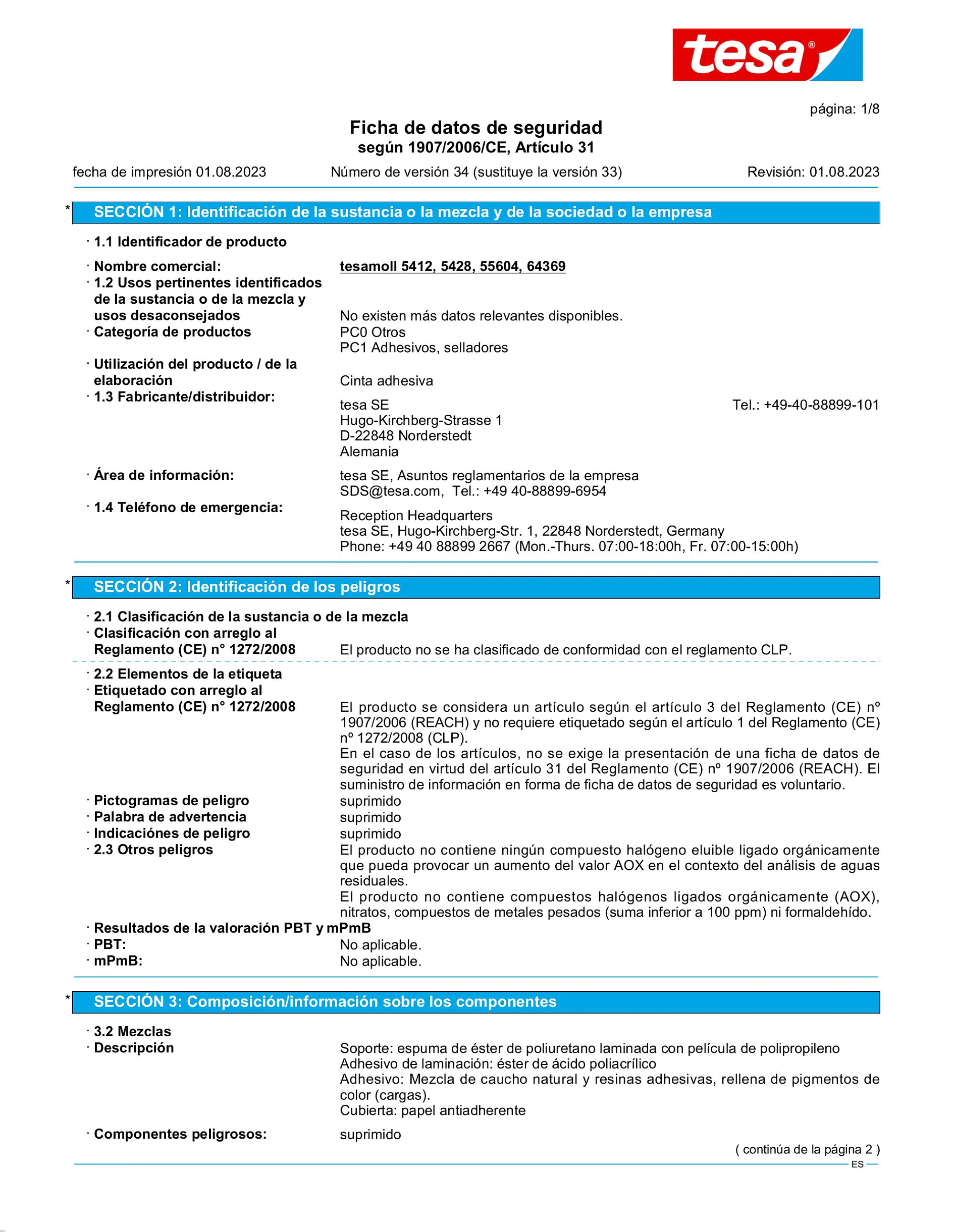 Safety data sheet_tesamoll® 55604_es-ES_v34