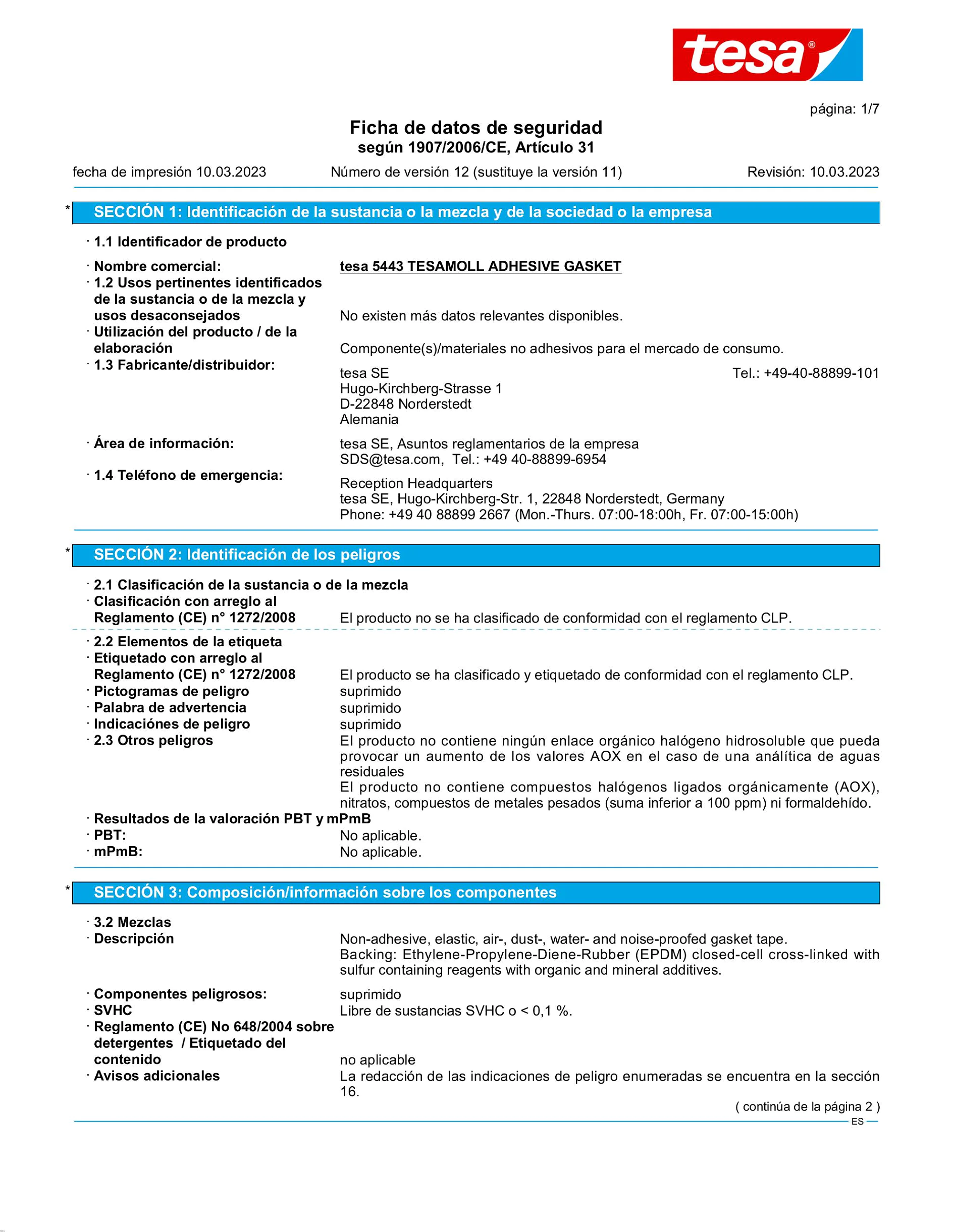 Safety data sheet_tesamoll® 05443_es-ES_v12