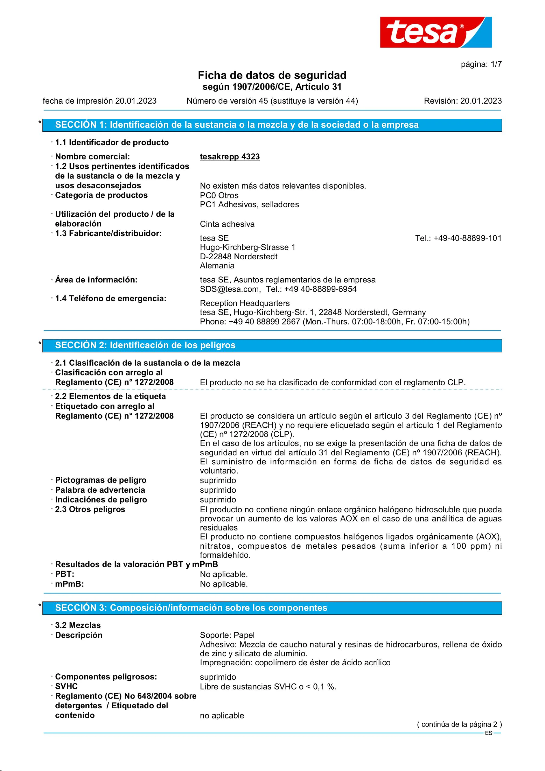 Safety data sheet_tesa® 04323_es-ES_v45