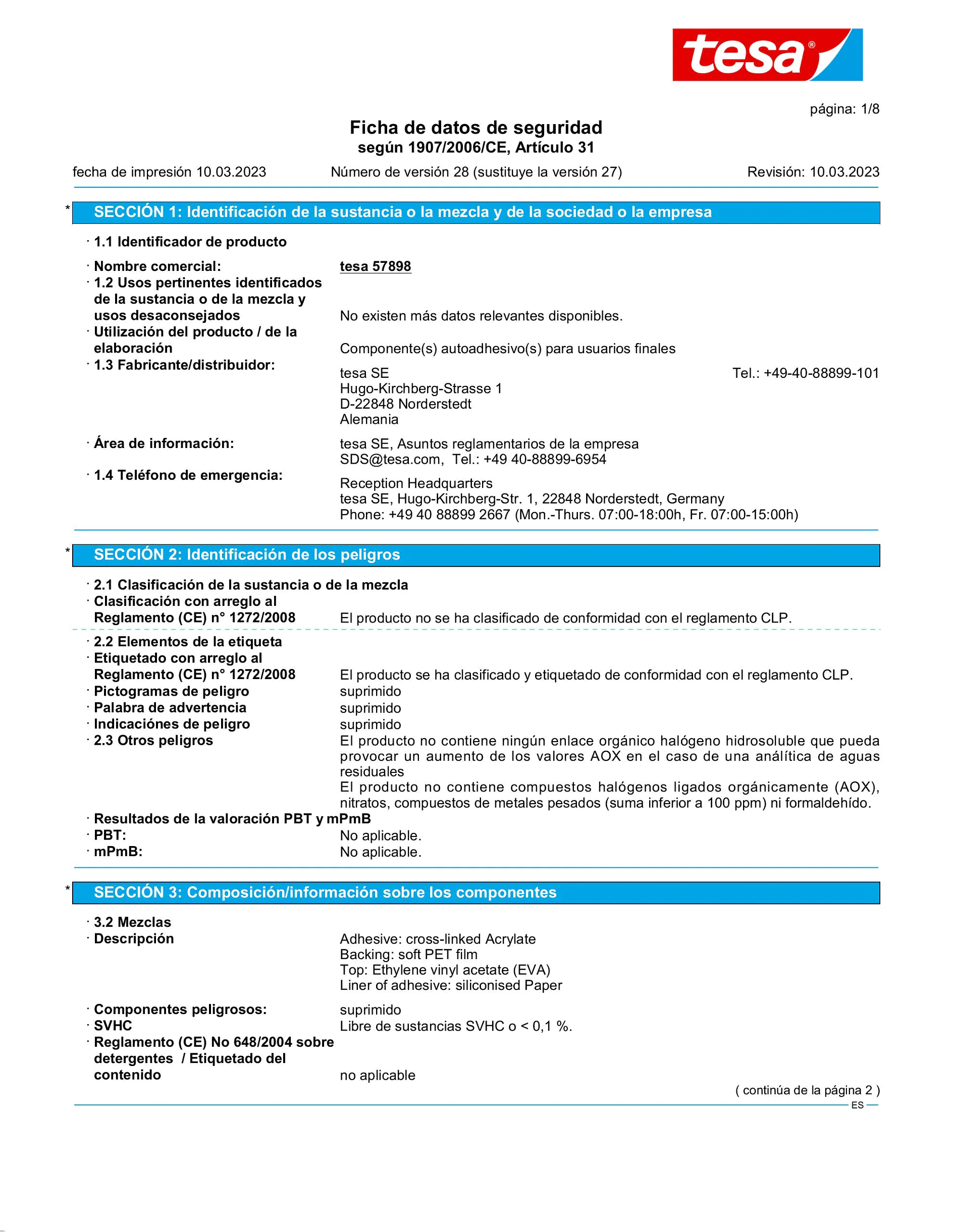 Safety data sheet_tesa® Protect 57706_es-ES_v28