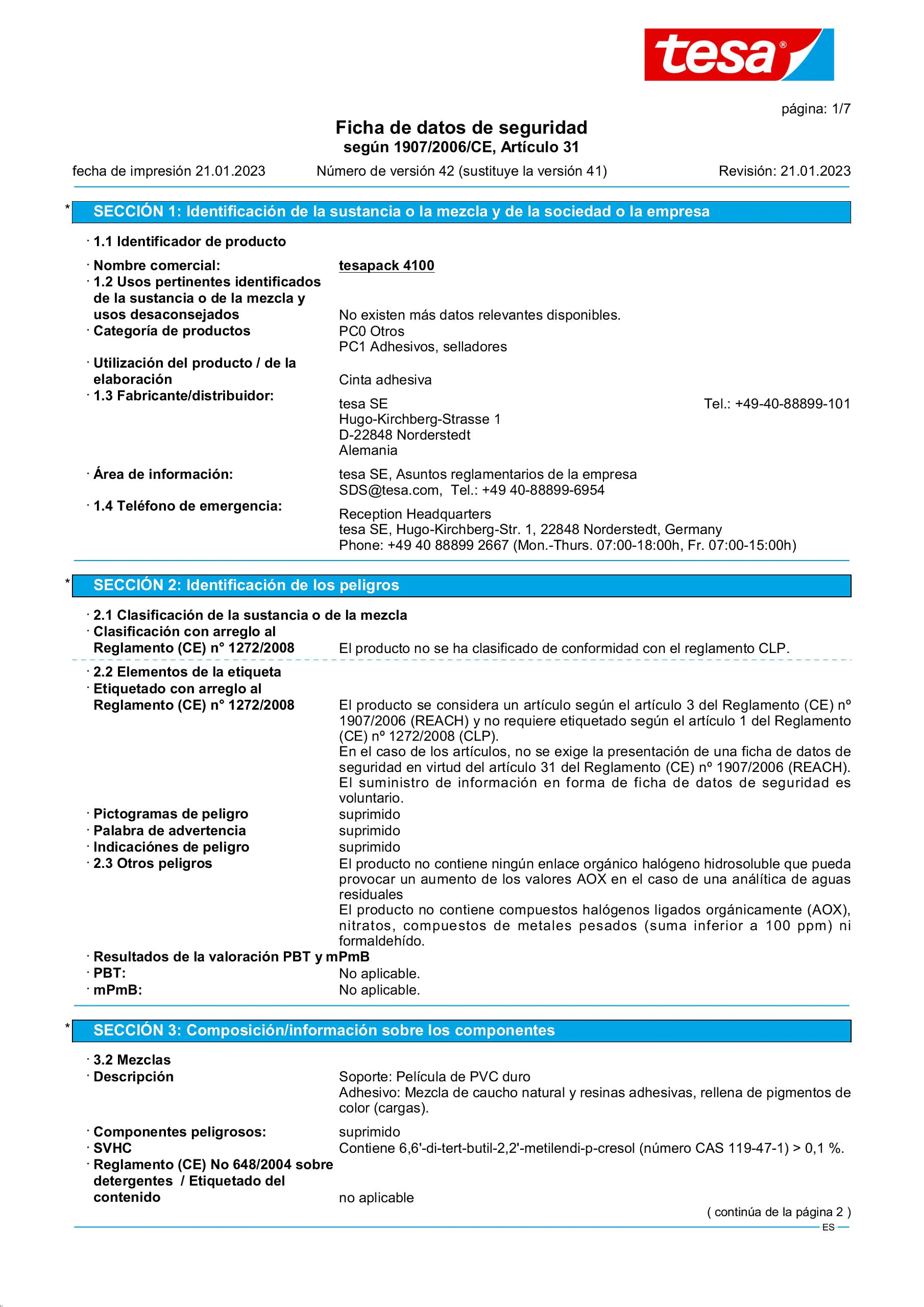 Safety data sheet_tesa® 04100_es-ES_v42