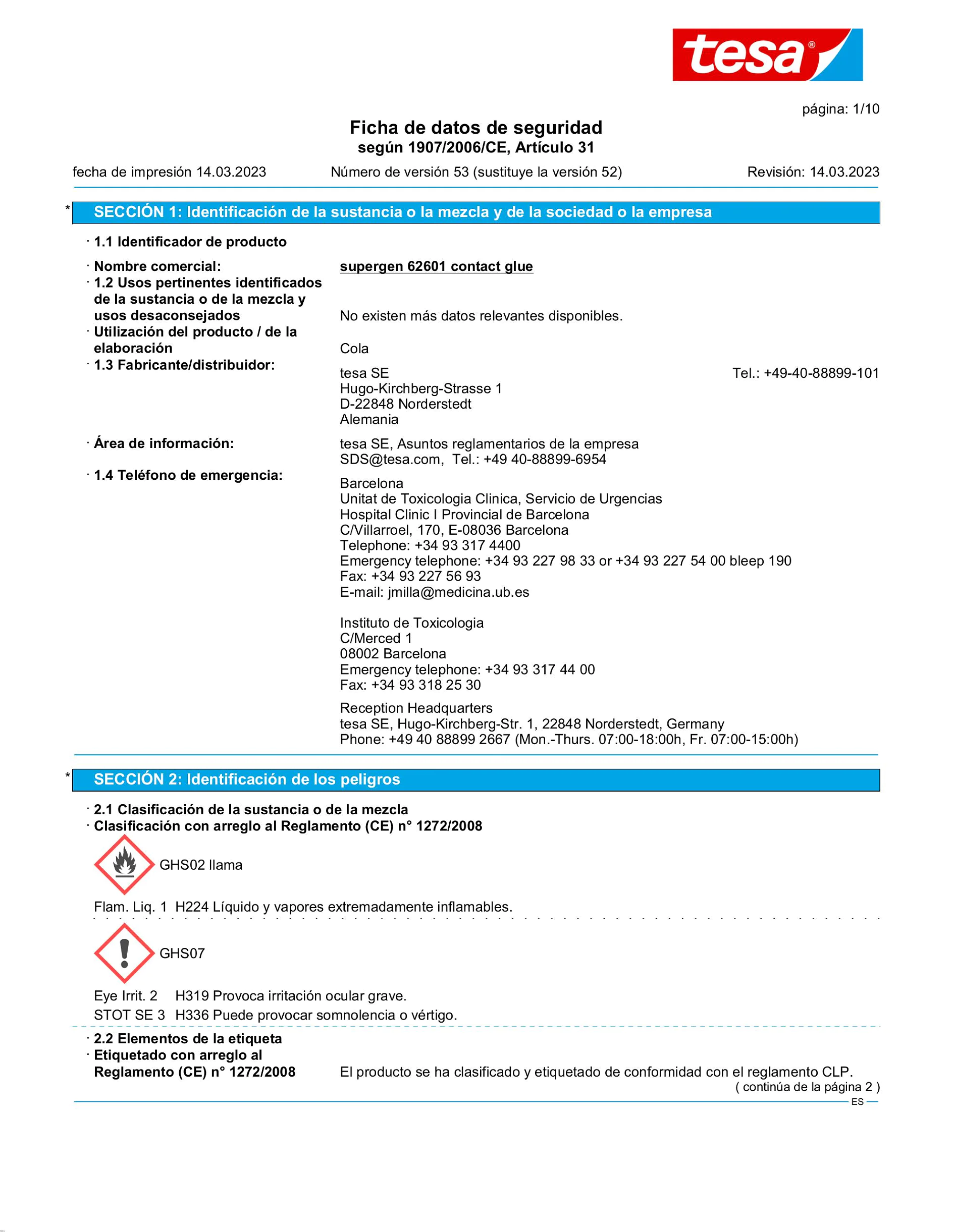 Safety data sheet_Supergen® 62601_es-ES_v53