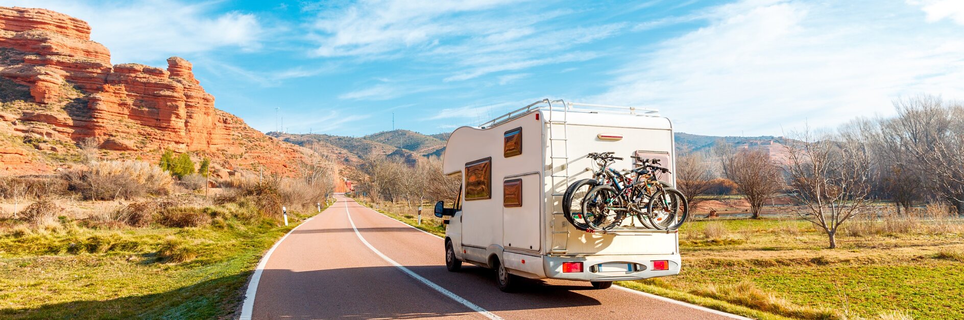 Holiday road trip in motor home, Spain, Teruel