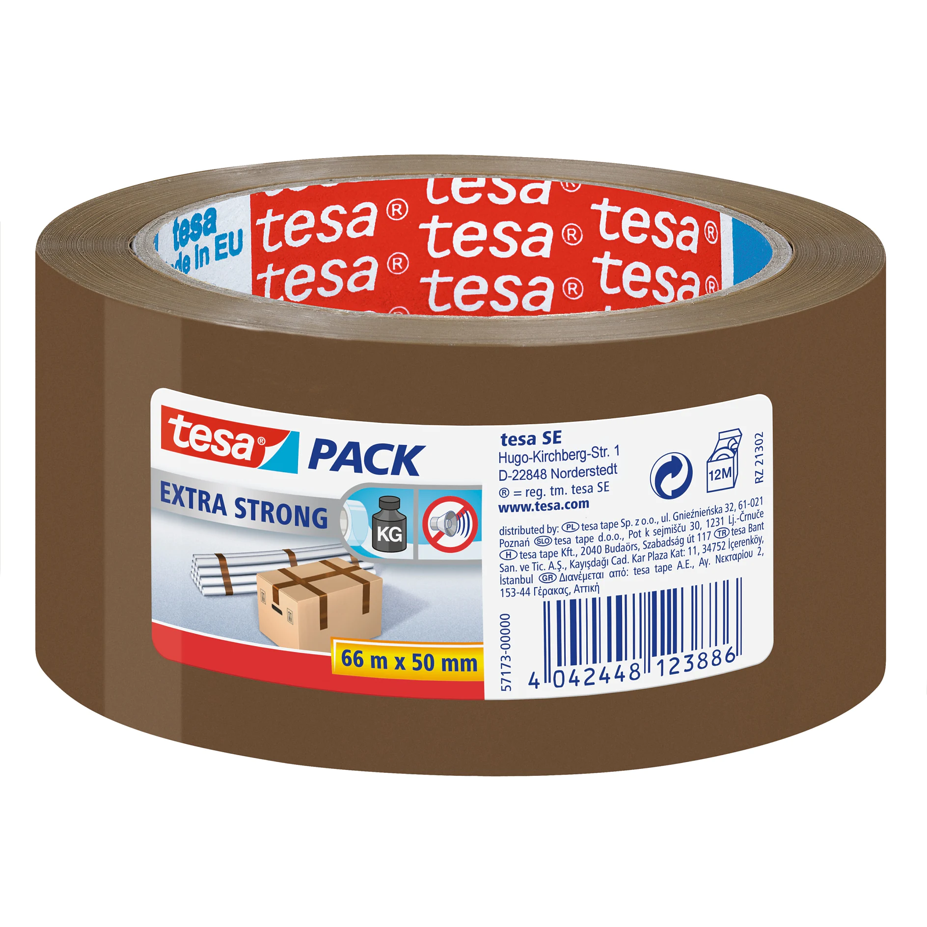 [en-en] tesapack extra strong 66m x 50mm, brown