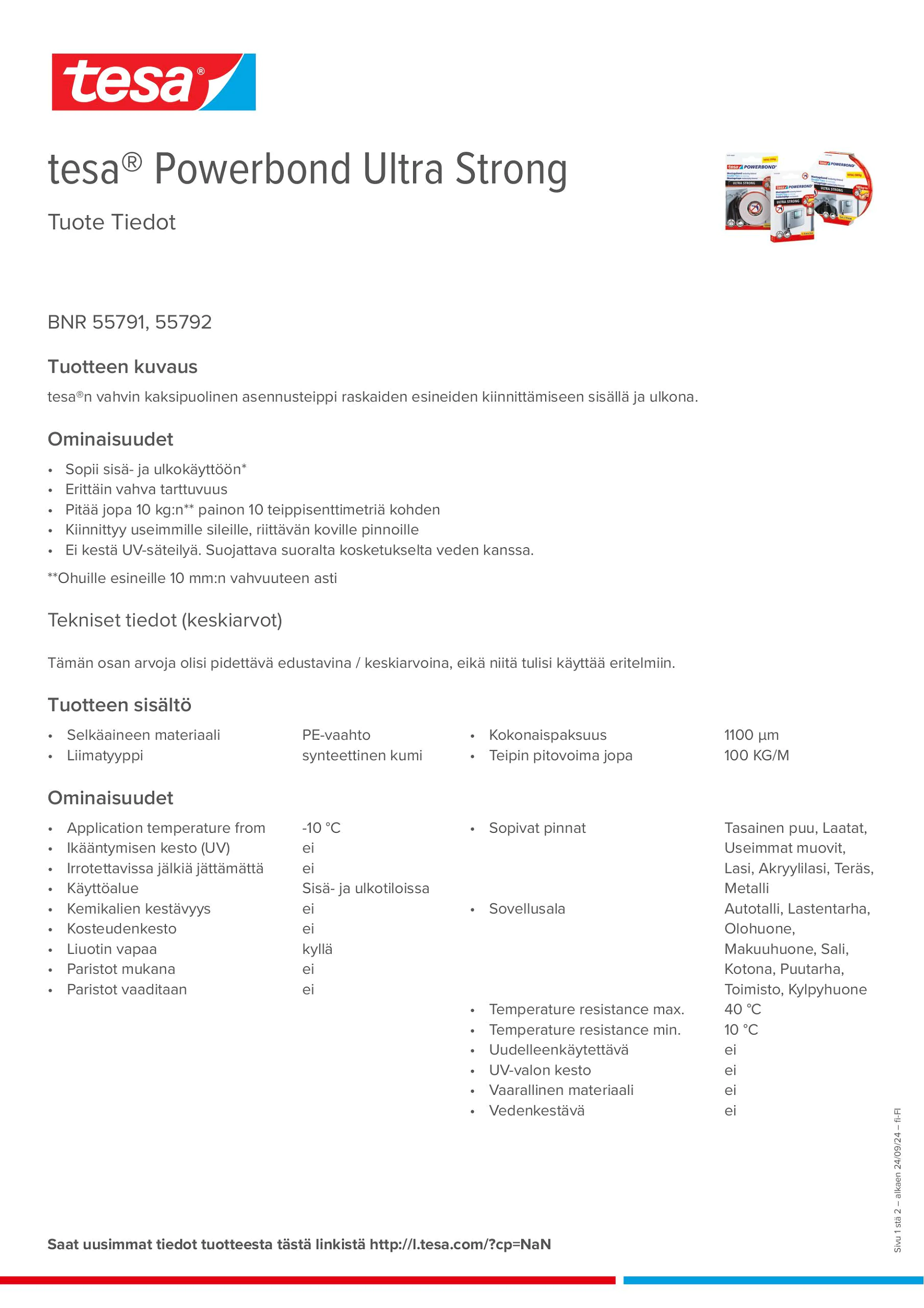 Product information_tesa® Powerbond 55791_fi-FI