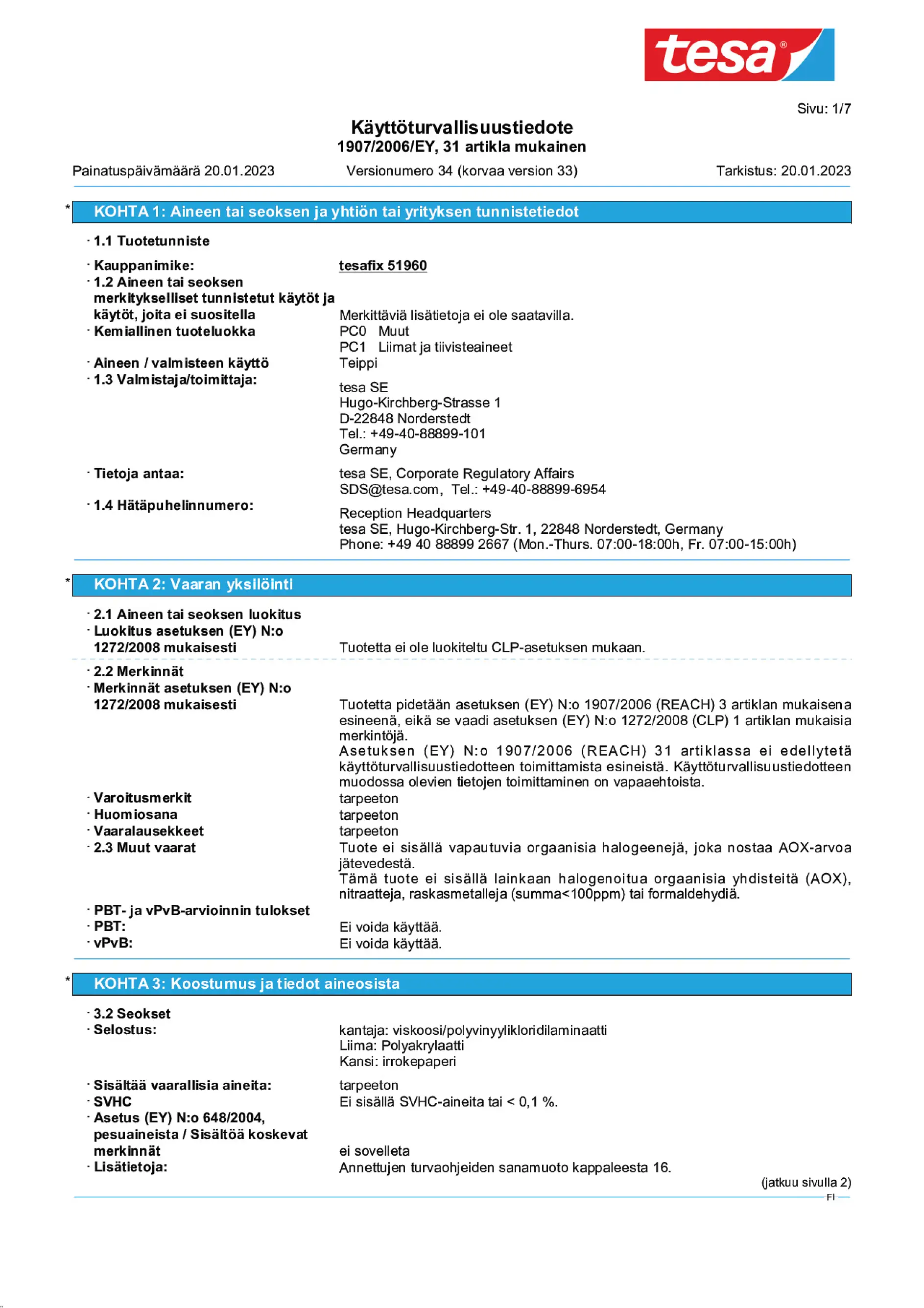 Safety data sheet_tesa® 51960_fi-FI_v34