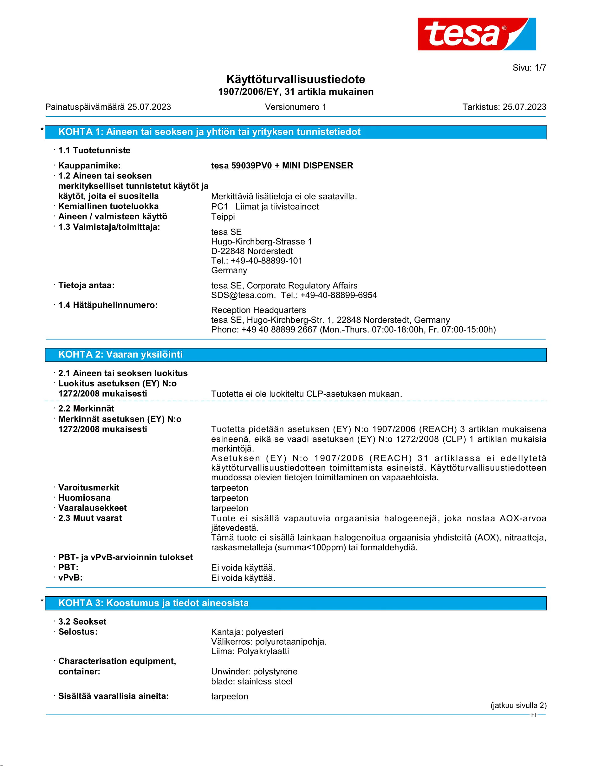 Safety data sheet_tesafilm® 59038_fi-FI_v1